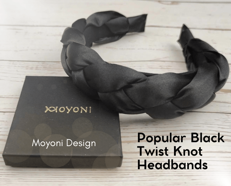 England's Most Popular Black Twist Knot Headbands