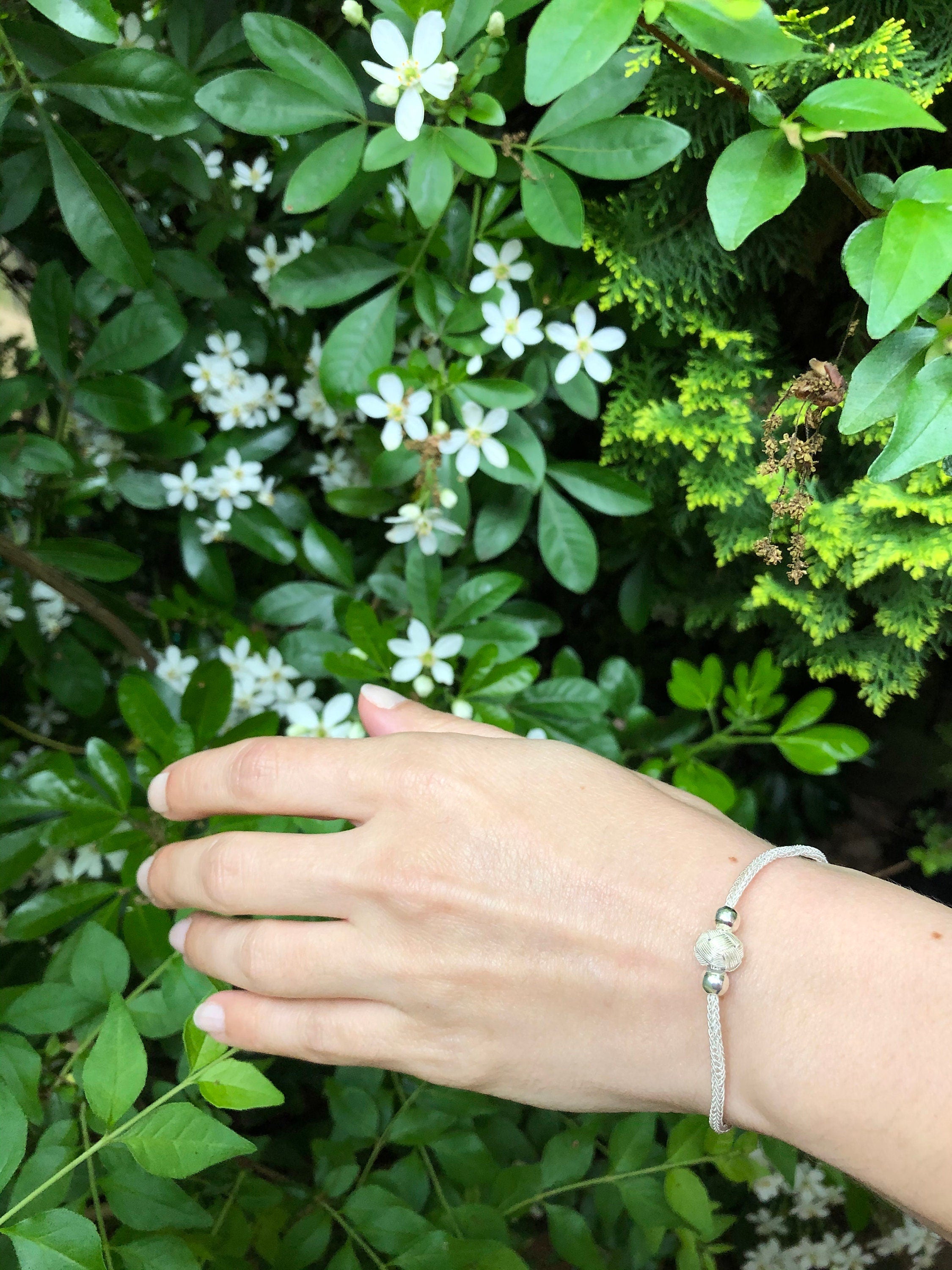 Silver Braided Bracelet For Women