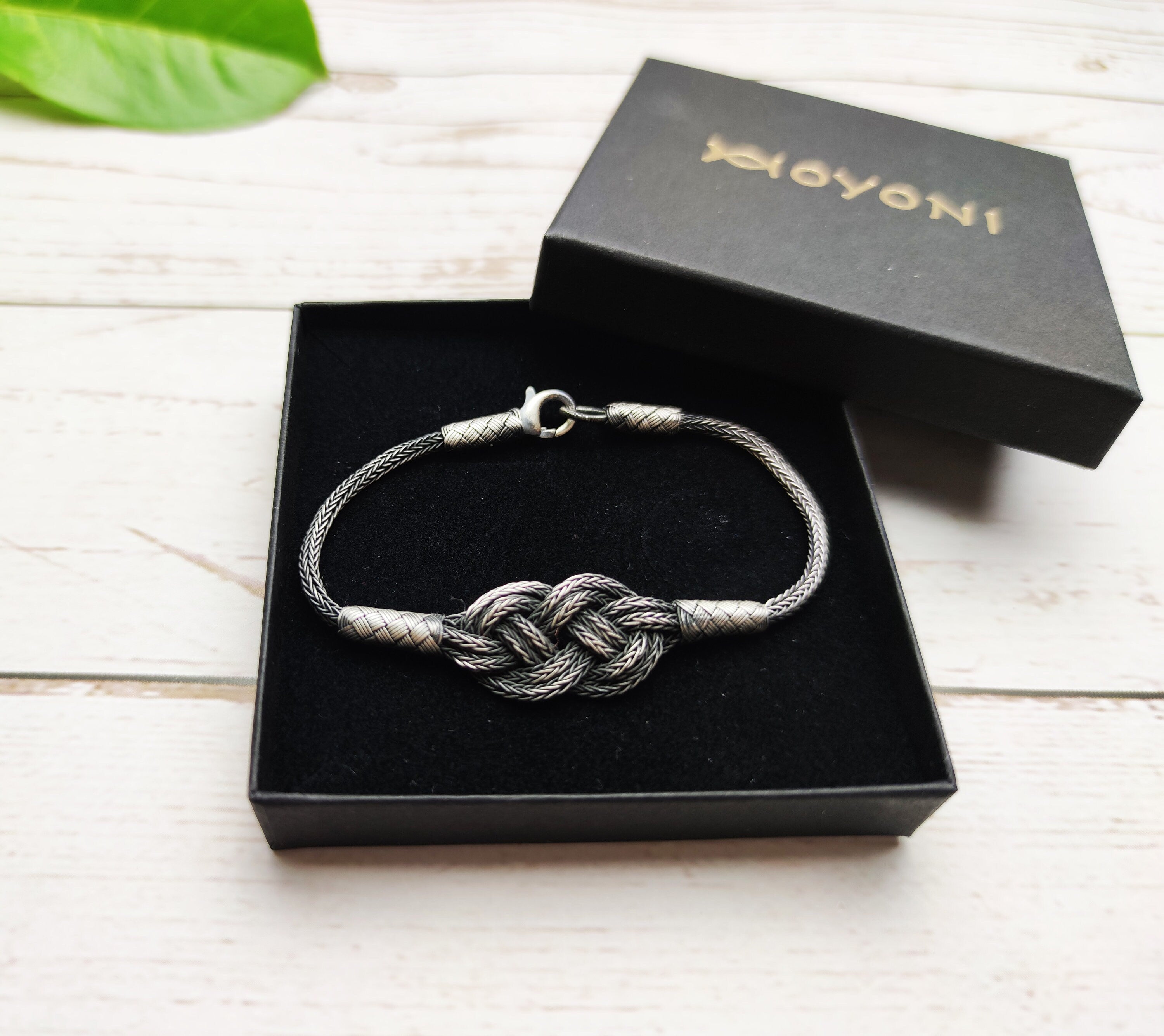 Sterling Silver Infinity Knot Braided Bracelet