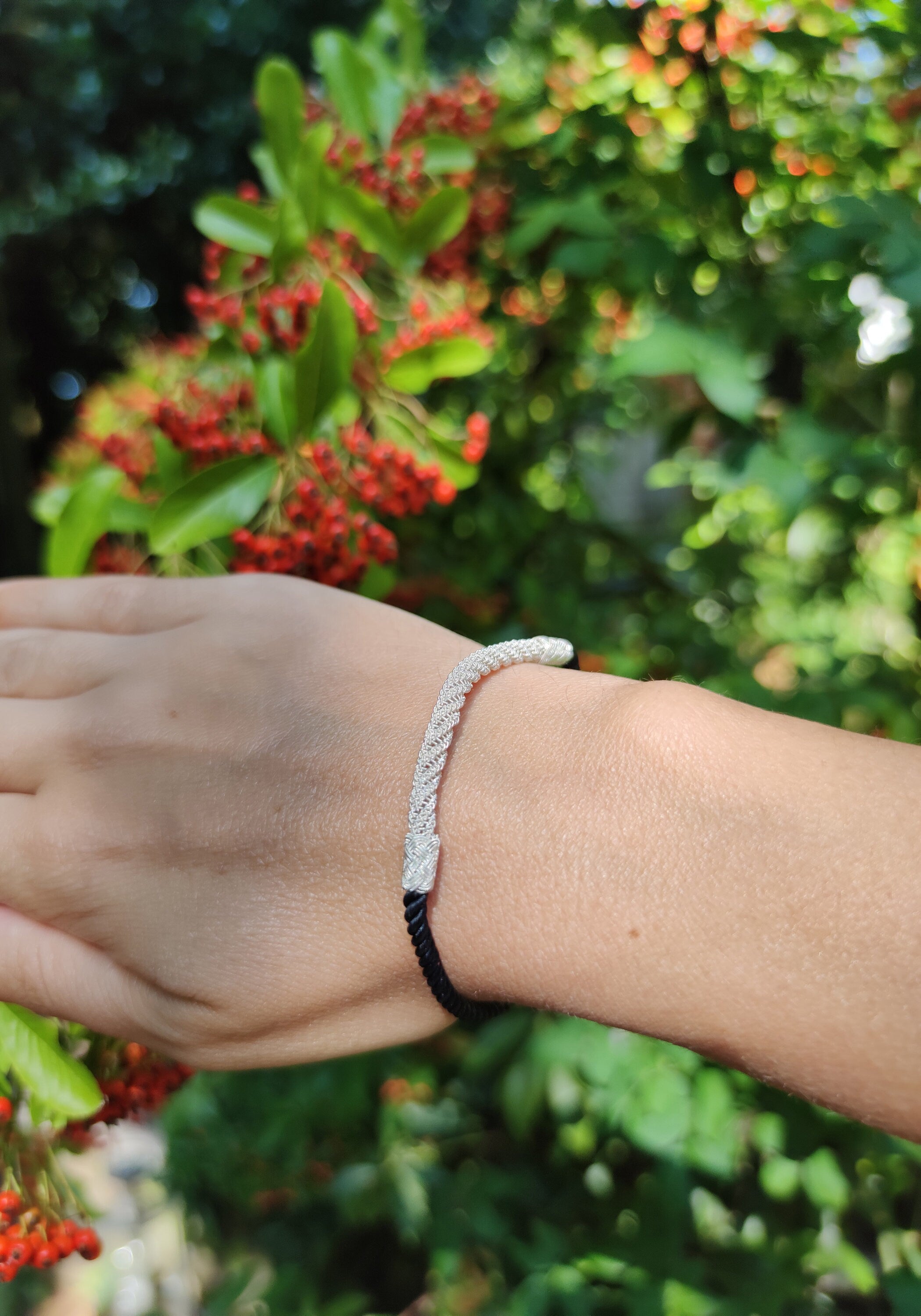 Make a statement with this Macrame bracelet. Made from high-quality materials, it will last long and look beautiful on your wrist.