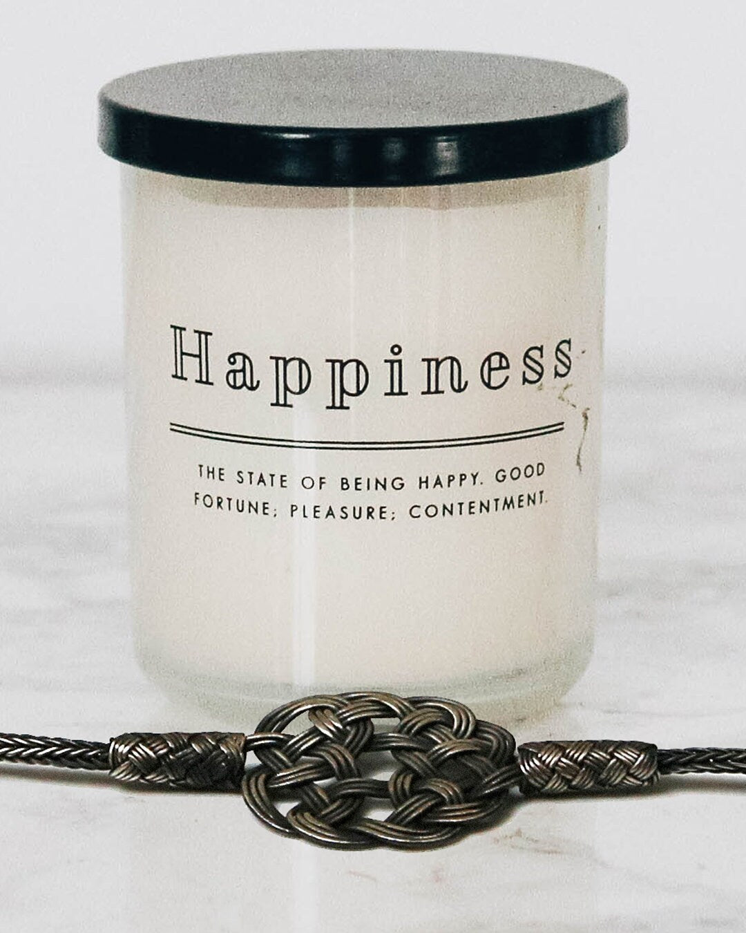 Handmade Black Braided Infinity Knot Bracelet