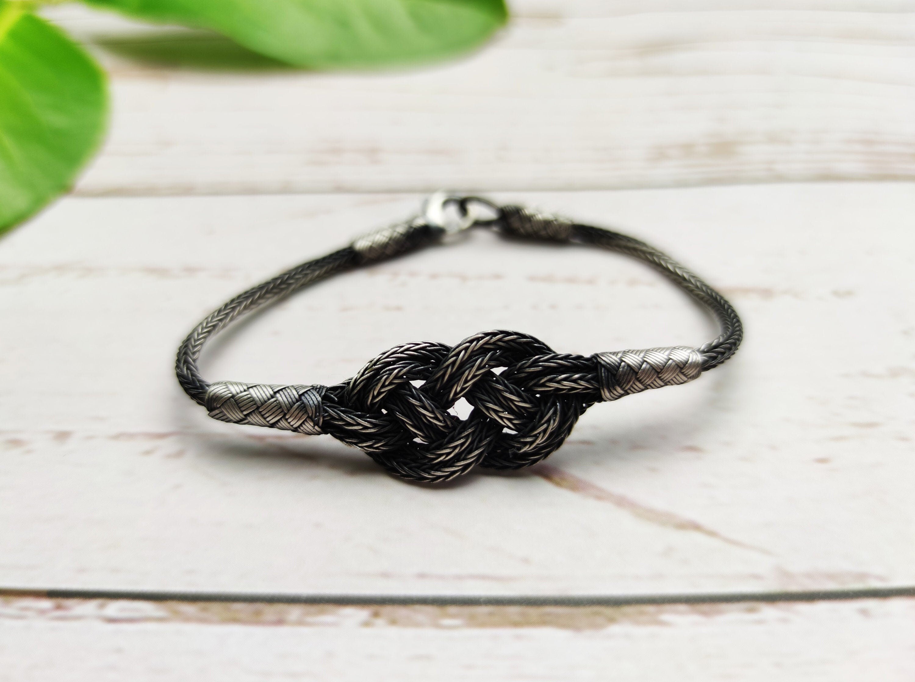 Sterling Silver Infinity Knot Braided Bracelet
