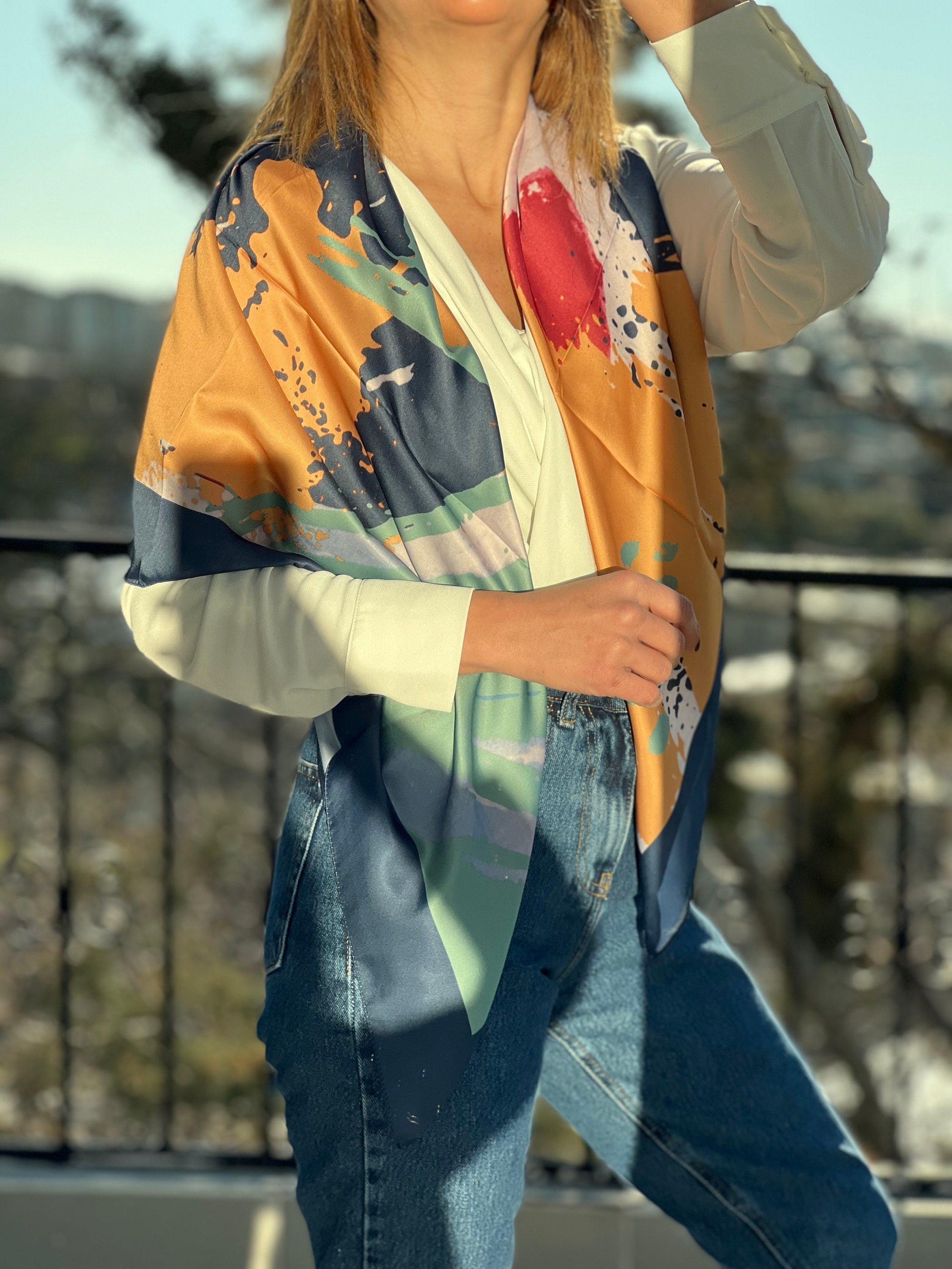 Art Pattern Scarf: This scarf is not just an accessory, it's a work of art. The intricate pattern is sure to turn heads.