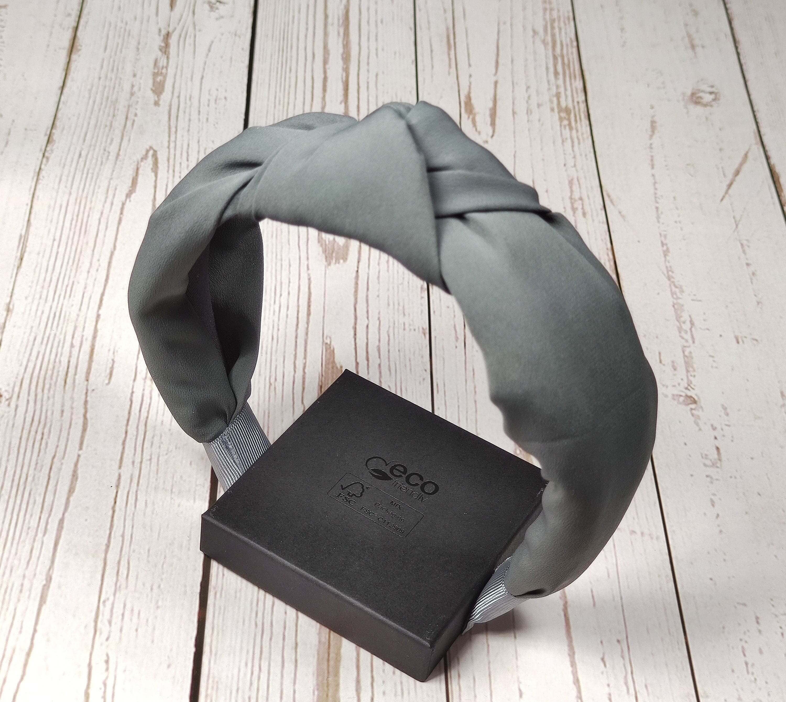 Another popular headband is the Alice band. It's made from soft and lightweight Viscose Crepe, making it perfect for all types of hair.