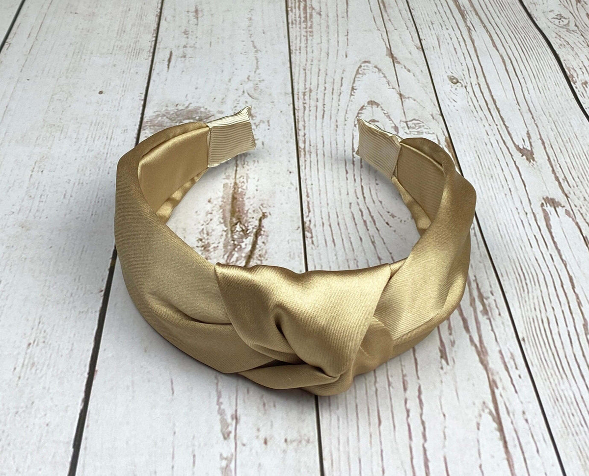 Bring elegance to your hairstyle with our Dark Beige Chic Satin Braided Headband, perfect as a Valentine's Day gift for her.