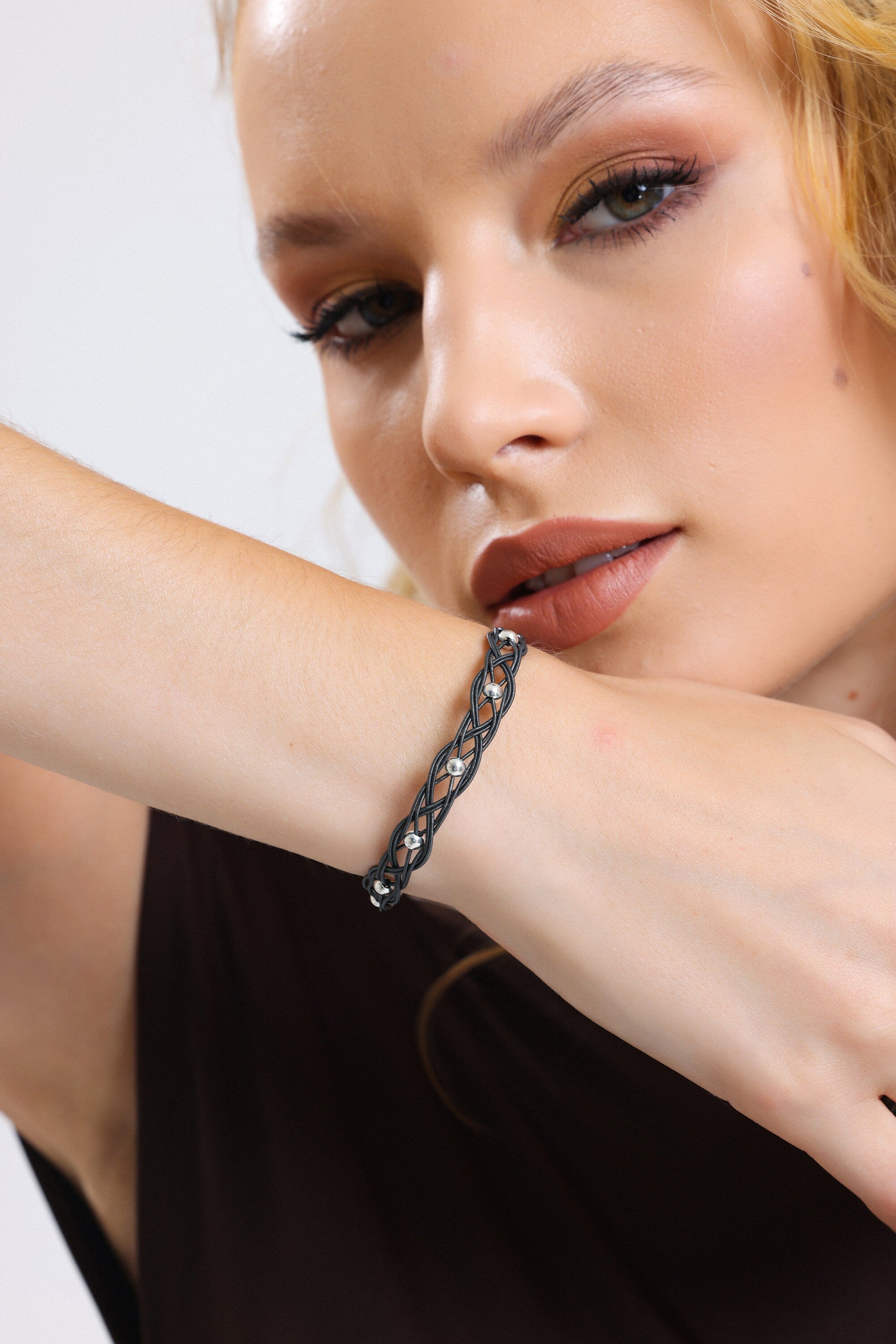 Charming BRAIDED BRACELET, Handmade Infinity Bracelet, Weaved Bracelet, Woman Bracelet, Handmade Bracelet, Unique Bracelet, Gift for Her available at Moyoni Design