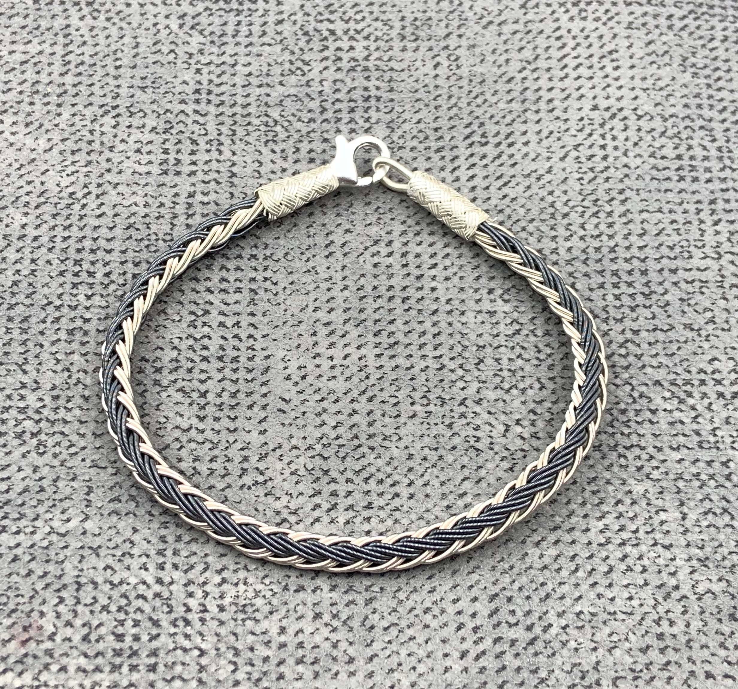 WOVEN BRACELET, Fishtail Braid Women Bracelet, Sterling Silver Bracelet, Woman Bracelet, Braided Bracelet, Dainty Jewelry