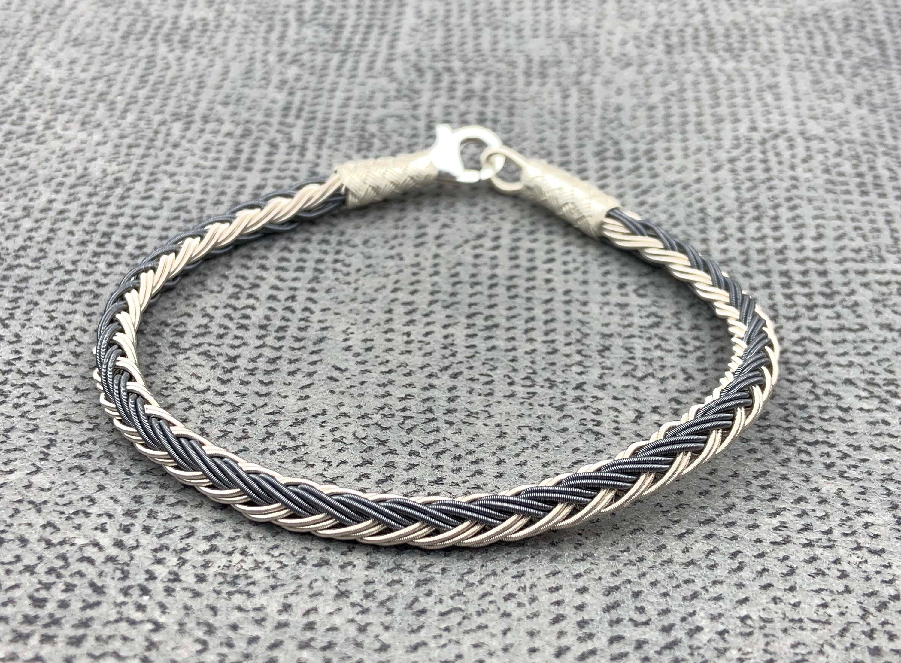 WOVEN BRACELET, Fishtail Braid Women Bracelet, Sterling Silver Bracelet, Woman Bracelet, Braided Bracelet, Dainty Jewelry