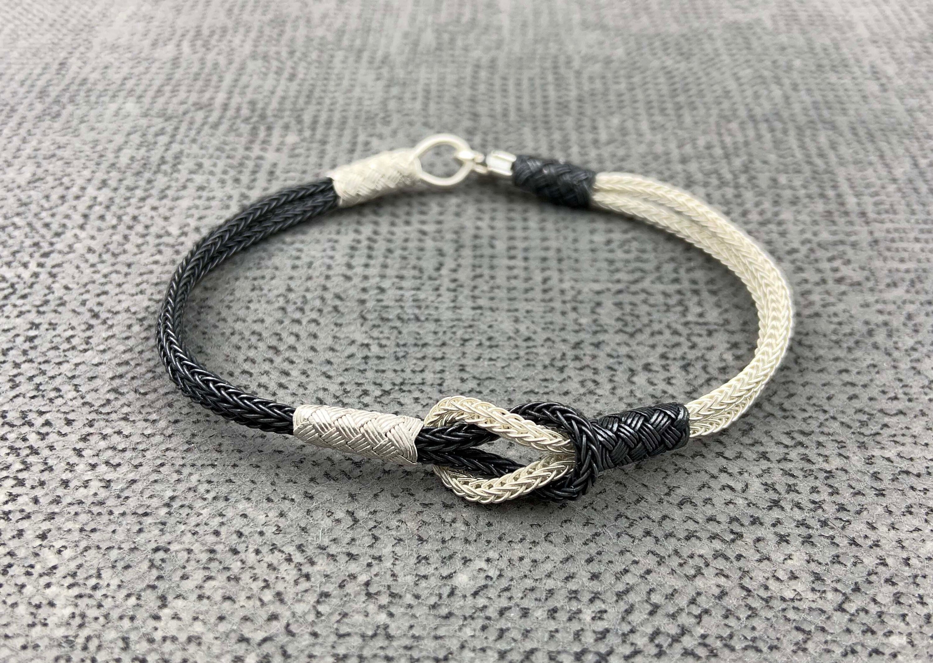 Handmade Silver Woven Bracelet