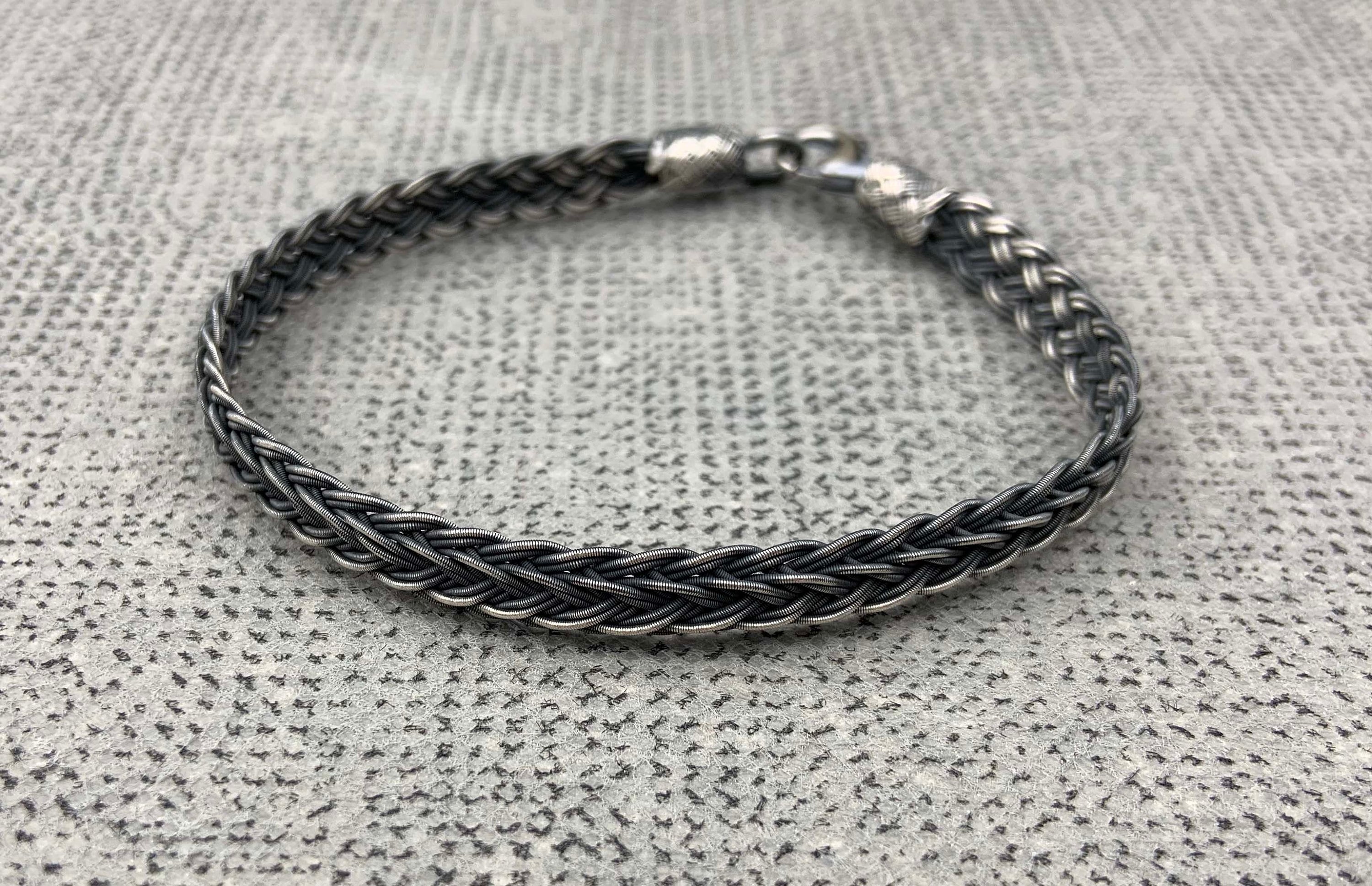 Intricately Braided Silver Bracelet - Timeless Handcrafted Elegance