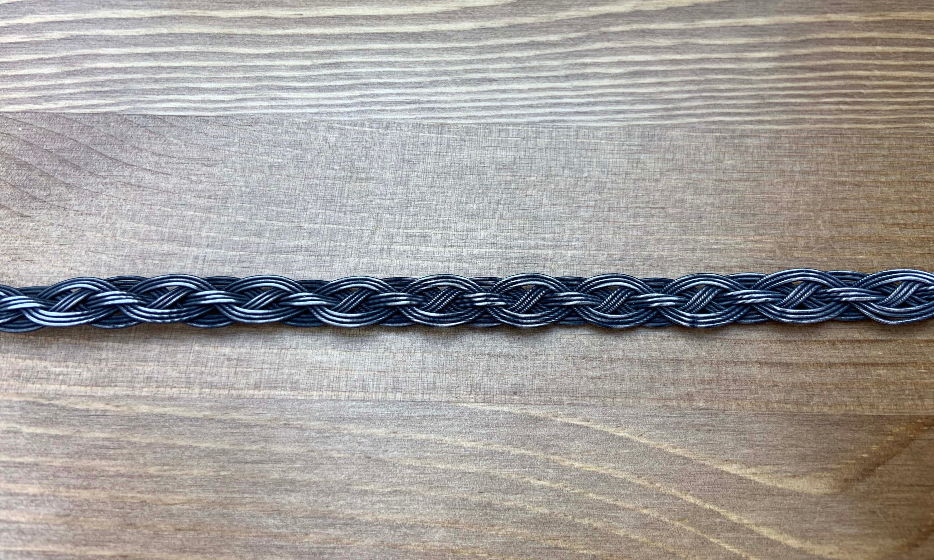 Handmade Sterling Silver Twisted Braided Thin Bracelet