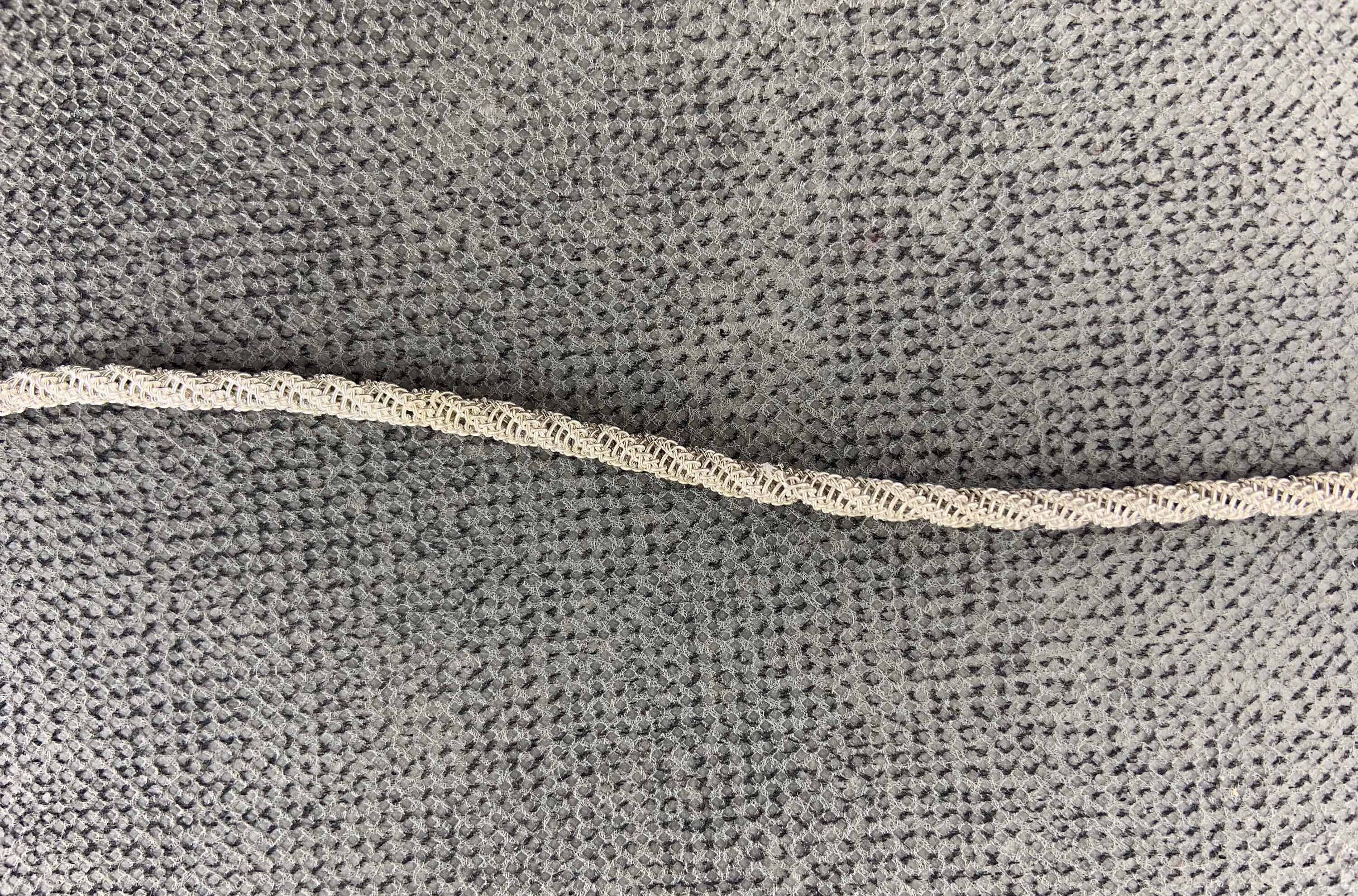 Delicate Hand-Braided Silver Bracelet