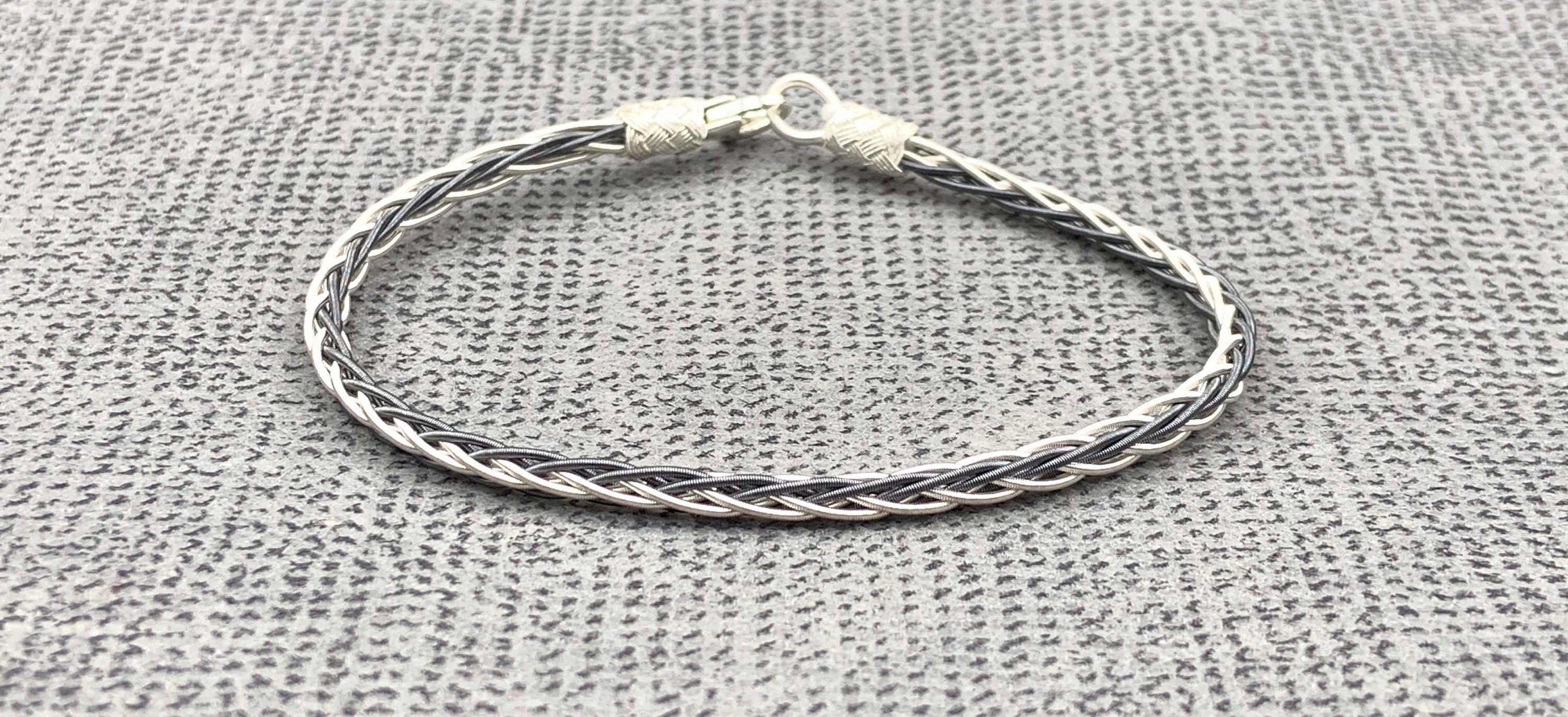 WOVEN BRACELET, Silver Bracelet, Wonderful Gift, Thin Silver Bracelet, Braided Bracelet, Women Wire Bracelet, Unisex Bracelet