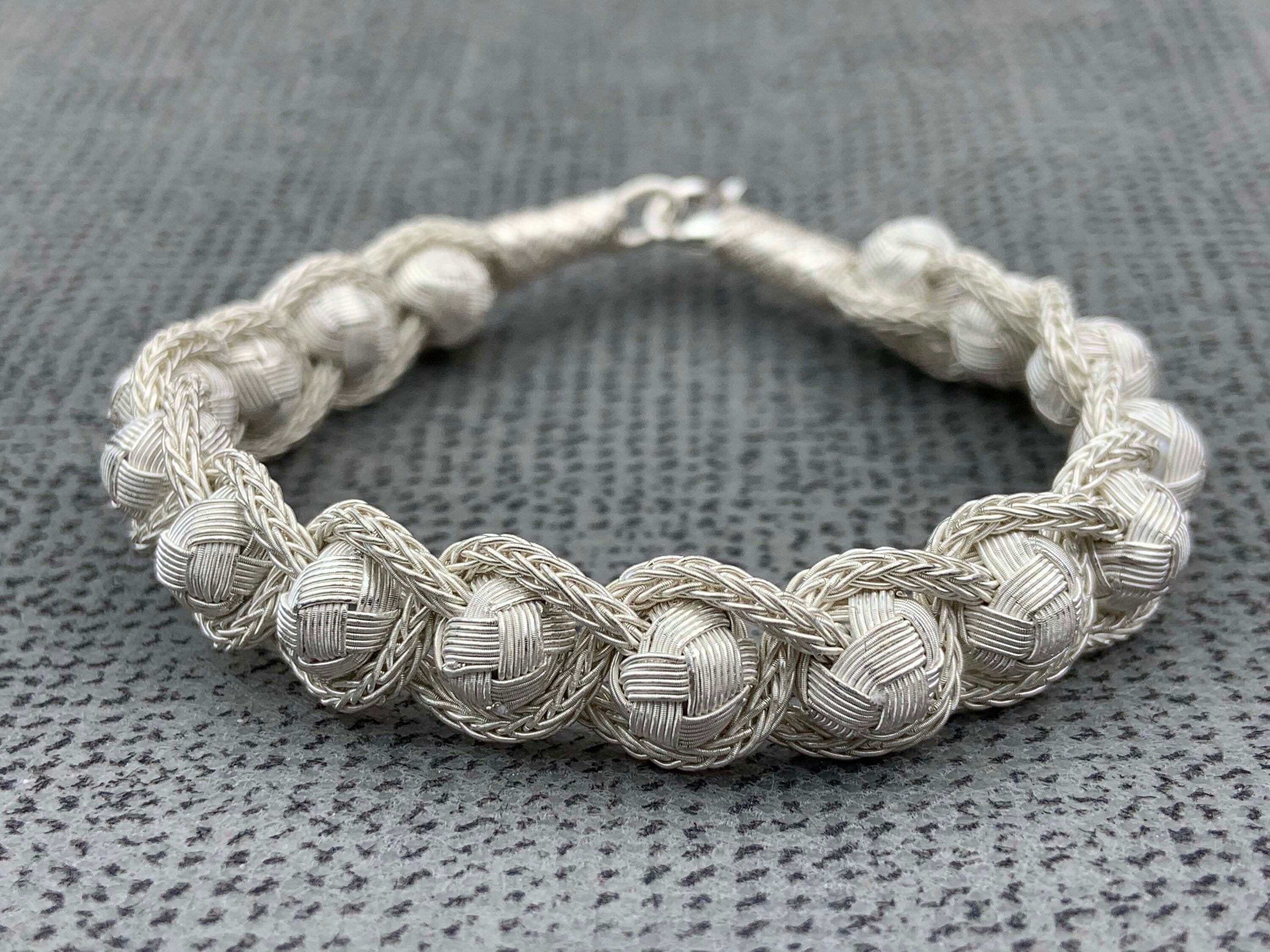 Give your loved one the jasmine bracelet this Boxing Day. This sterling charm braid knit wire jewelry is a timeless anniversary gift, silver braided sterling bracelet, baby shower gift, bridal party gift, or just about any occasion!