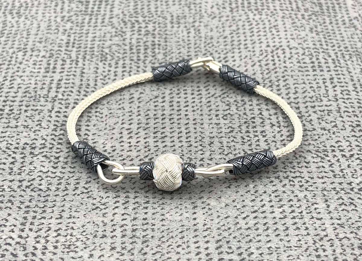 Elegant Two-Toned Charm Bracelet for Mother's Day