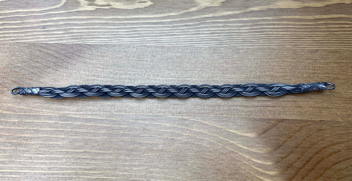Handmade Sterling Silver Twisted Braided Thin Bracelet
