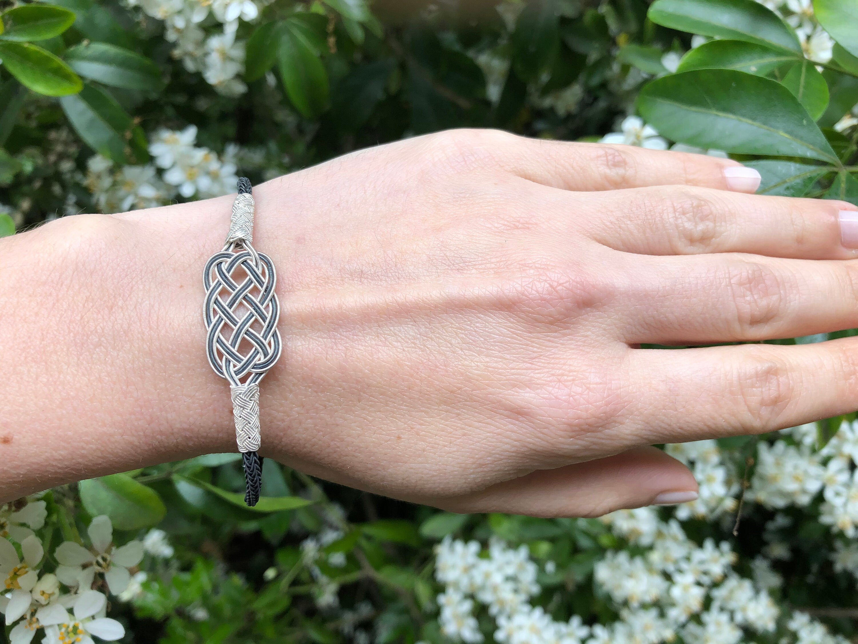 Sterling Silver Celtic Knot Braided Bracelet