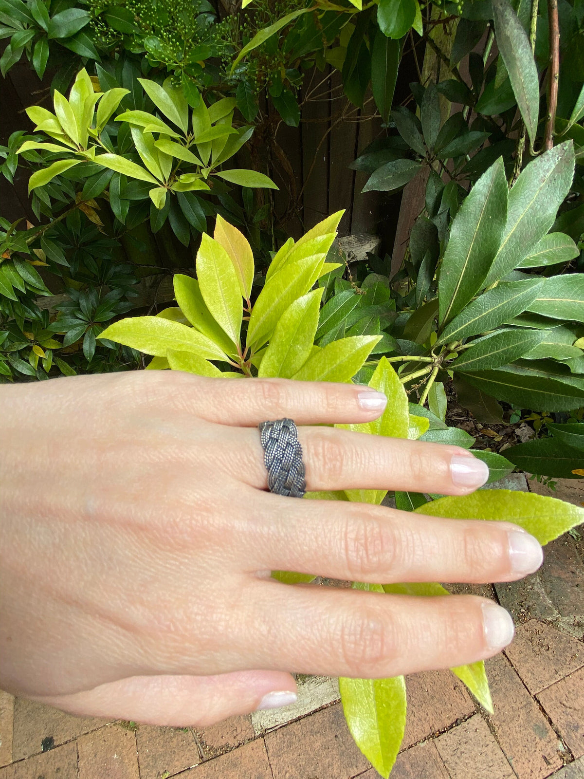 Braided Love: Exceptional Quality Sterling Silver Weaved Handmade Ring - Unisex, Handcrafted Weave Design