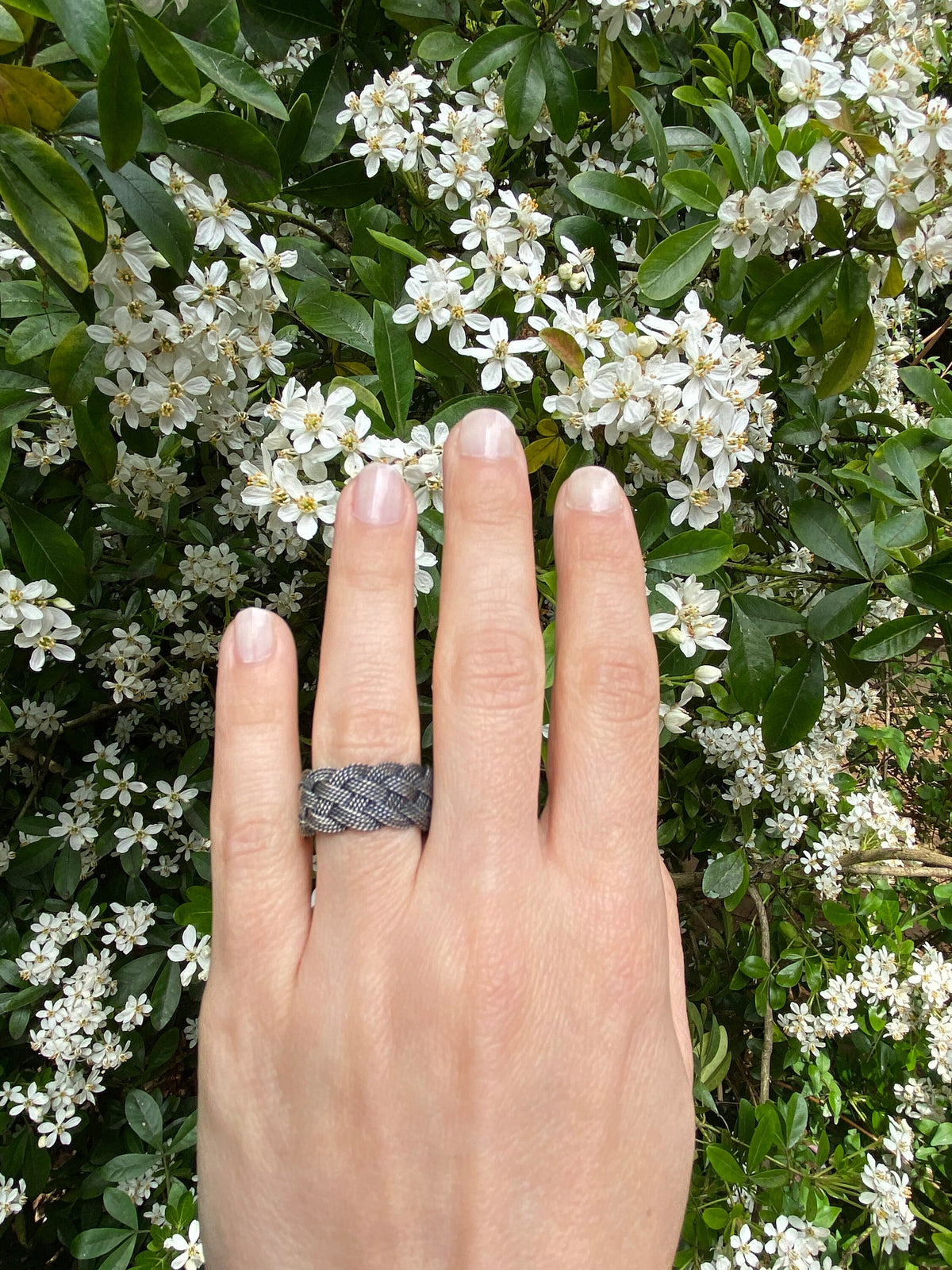 Braided Love: Exceptional Quality Sterling Silver Weaved Handmade Ring - Unisex, Handcrafted Weave Design