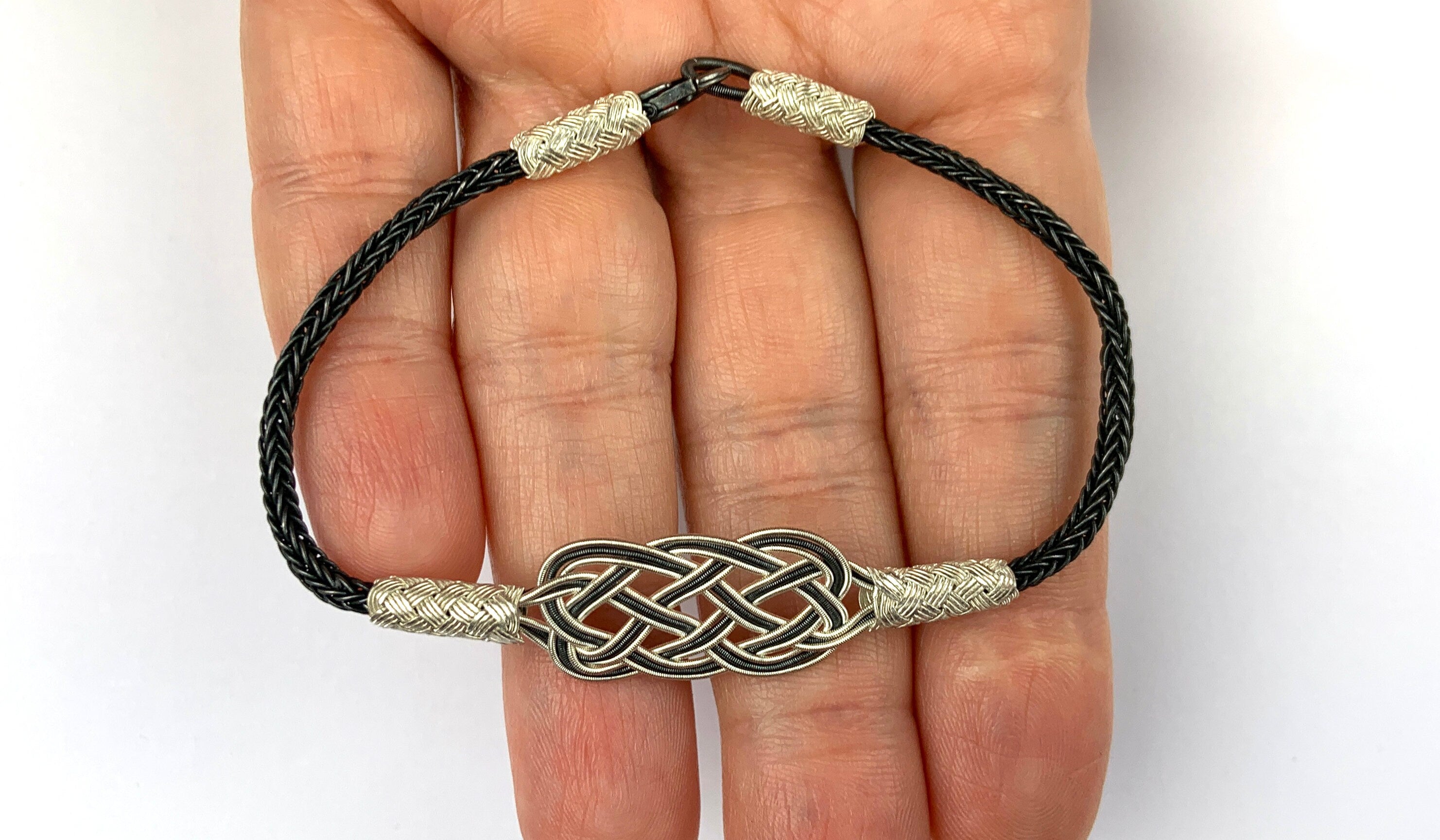 Sterling Silver Celtic Knot Braided Bracelet