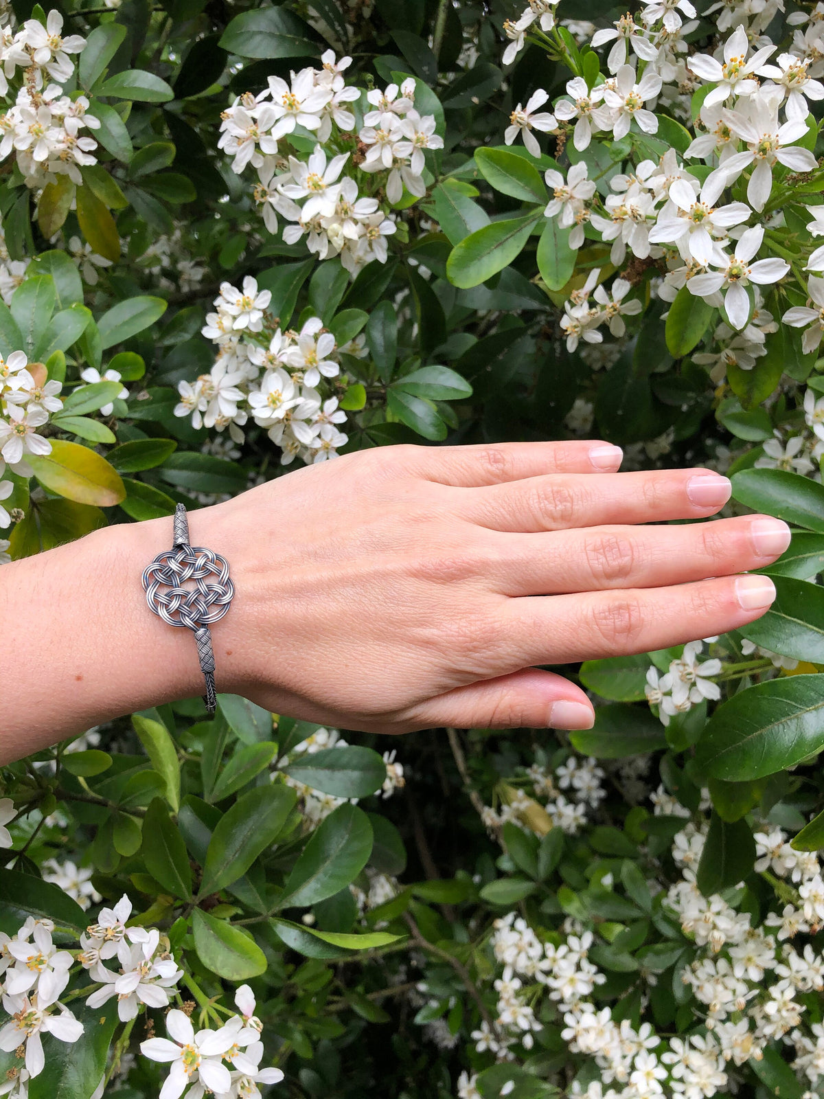 WOVEN SILVER BRACELET, Wonderful Gift, Thin Silver Bracelet, Women Wire Bracelet