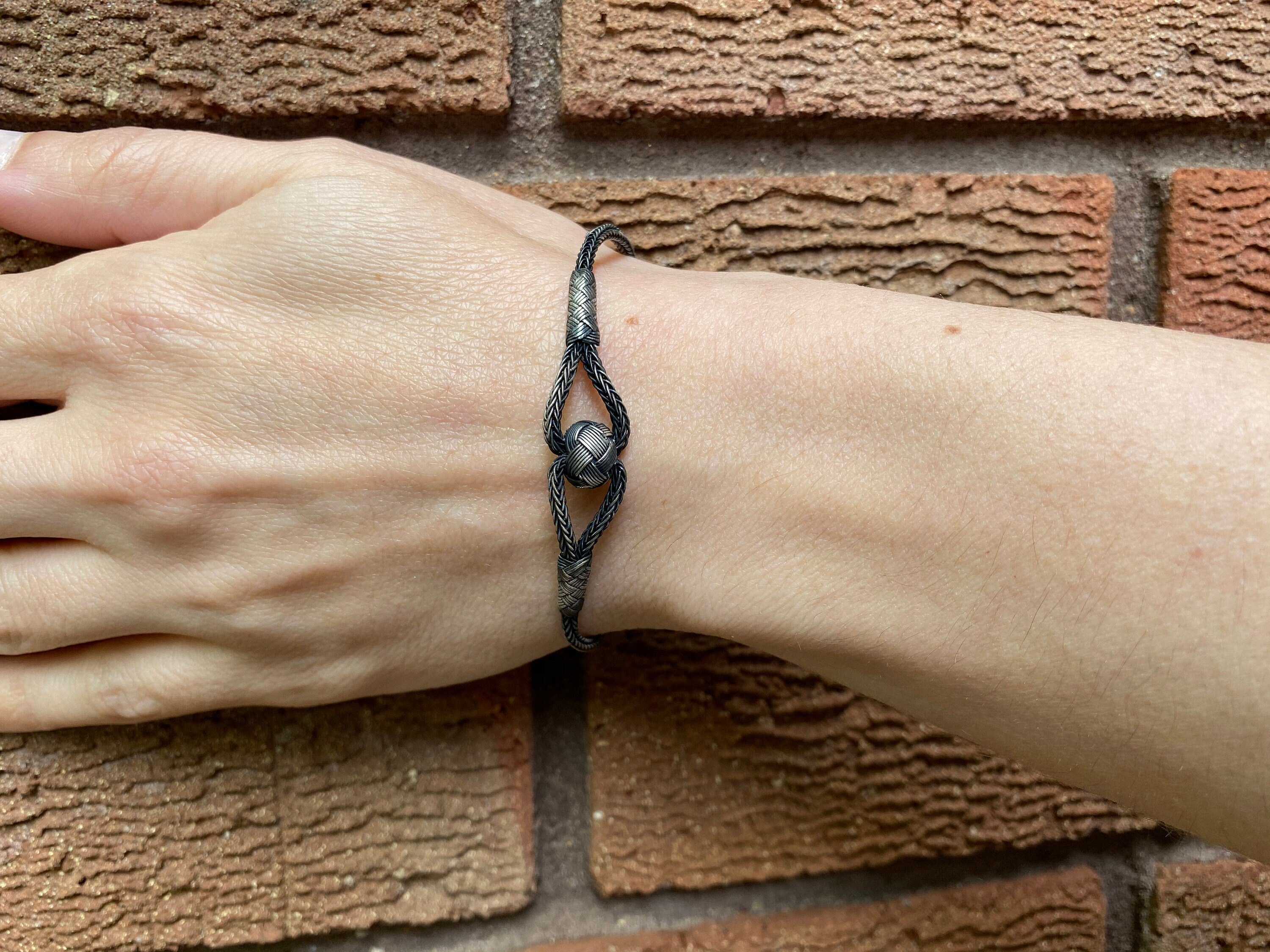 Braided Silver Knot Bracelet