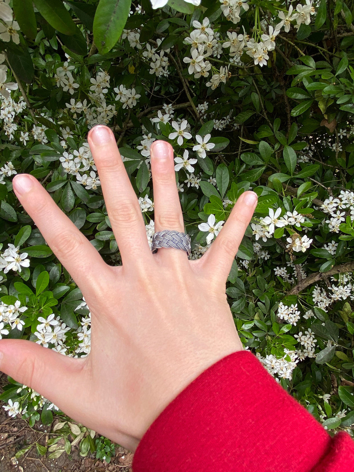 Braided Love: Exceptional Quality Sterling Silver Weaved Handmade Ring - Unisex, Handcrafted Weave Design