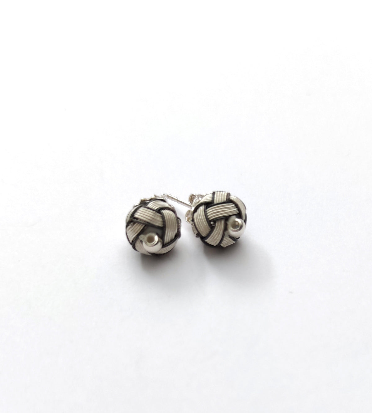 Shop handmade WOVEN DROP EARRING, Sterling Silver Drop, Braided Earring, Boho Silver Earrings, Two Toned Chain Earrings today! These drop earrings are made with lightweight woven wire and sterling silver.