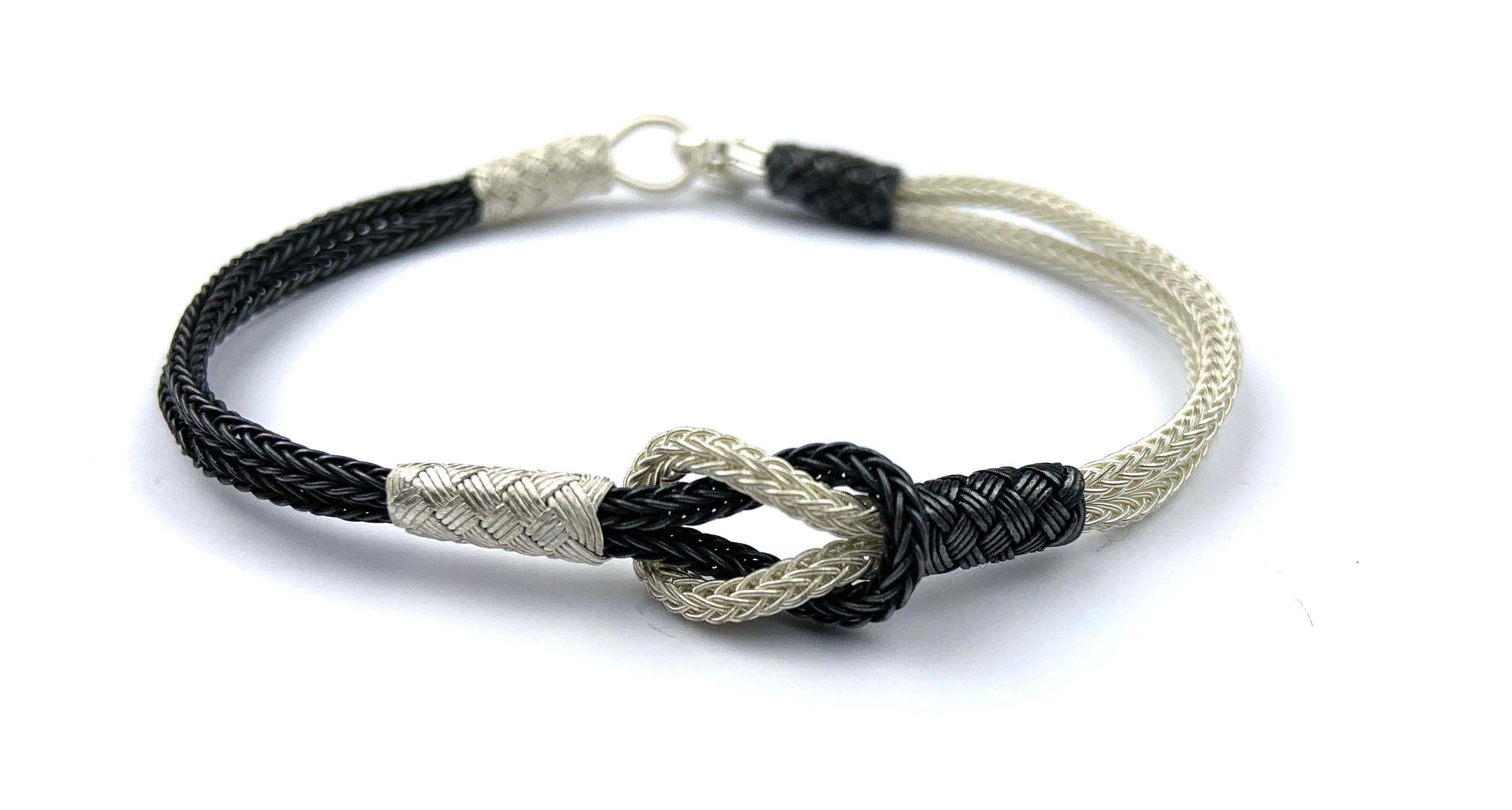 Handmade Silver Woven Bracelet