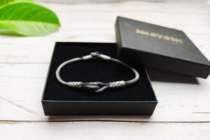 Sterling Silver Braided Knot Bracelet