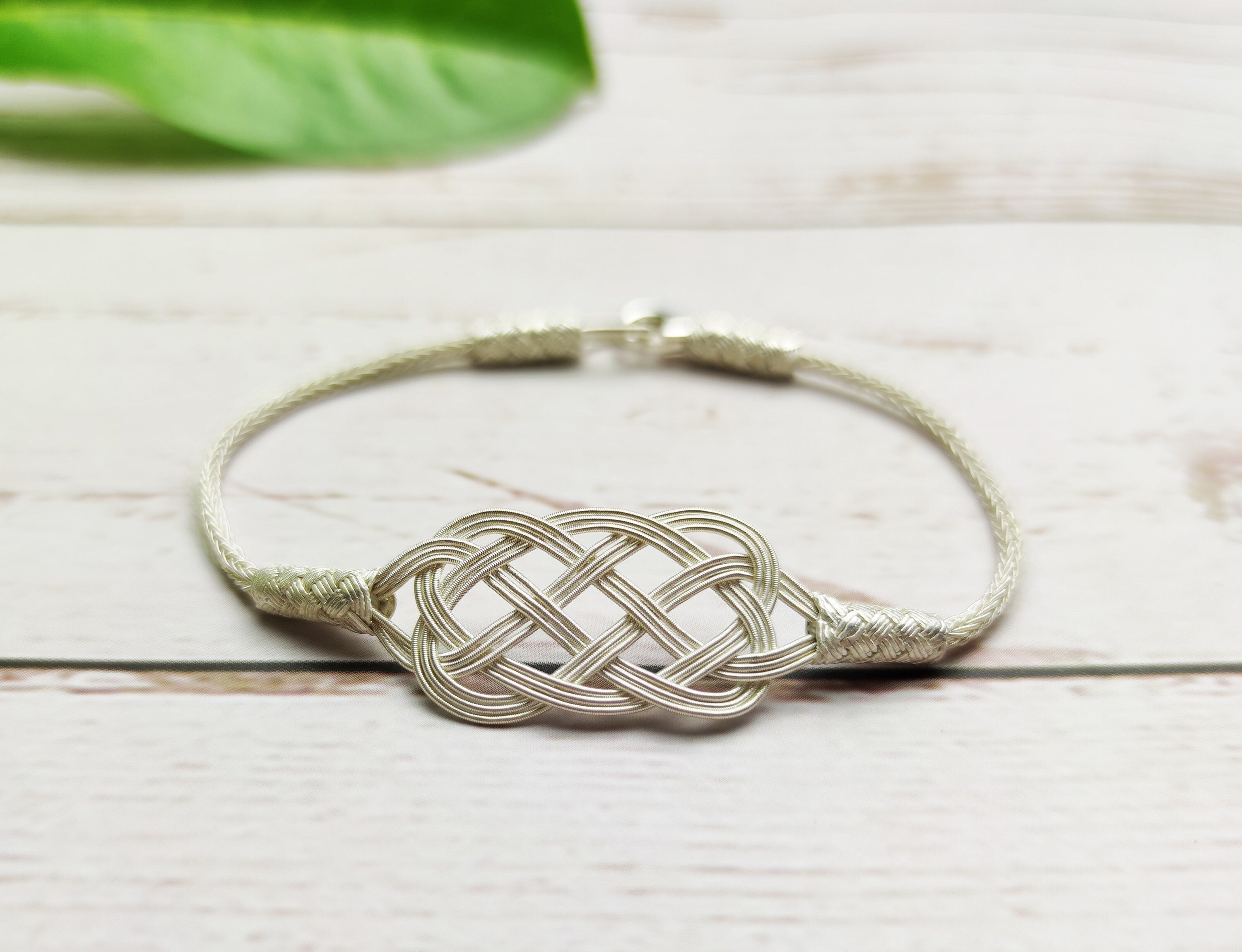 Intricate Celtic Knot Handmade Braided Bracelet