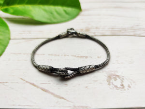 Sterling Silver HANDMADE BRACELET, Thin Silver Bracelet, Unique Design Bracelet, Dainty Bracelet, Unisex Bracelet