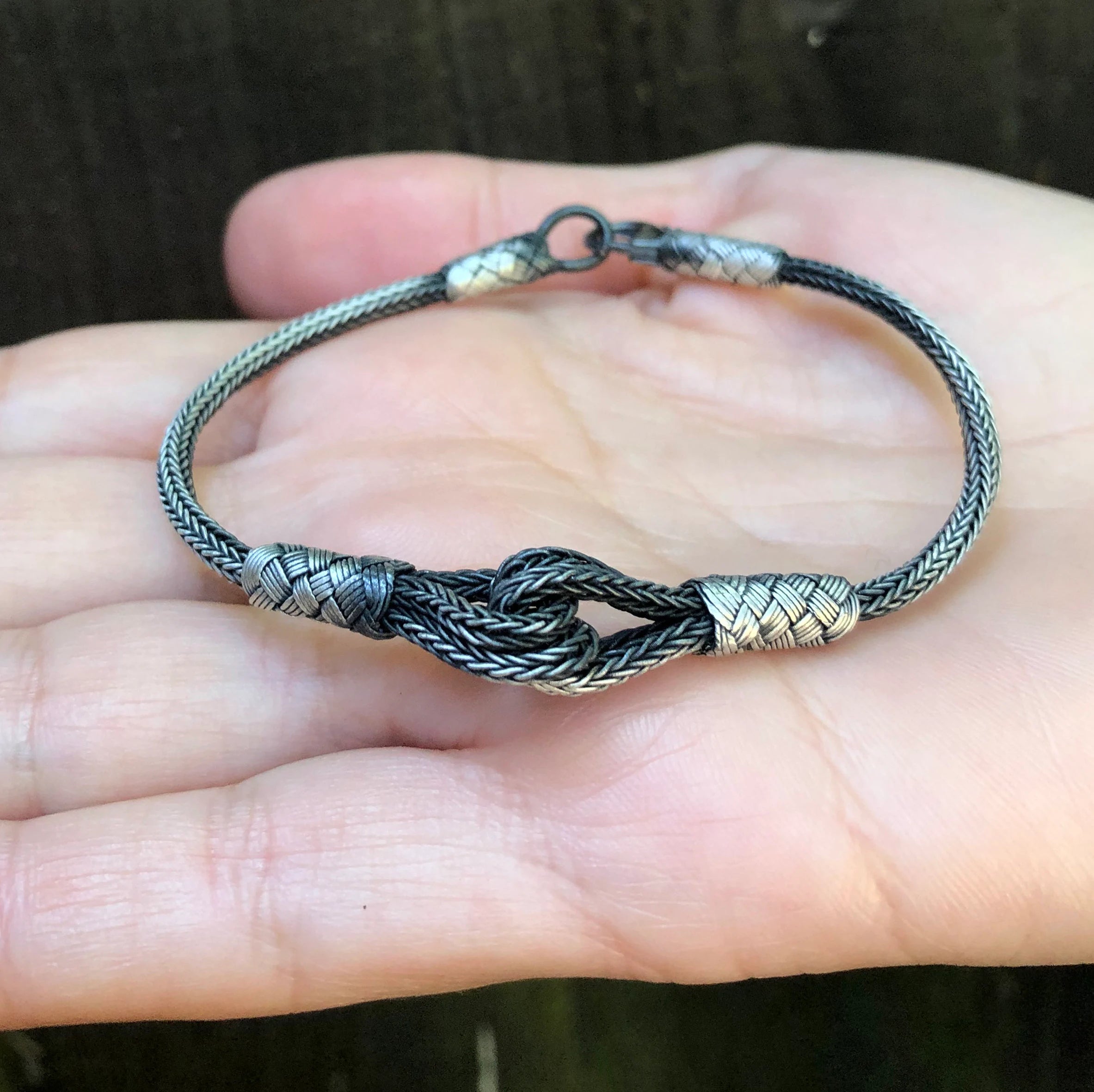 Sterling Silver Braided Knot Bracelet