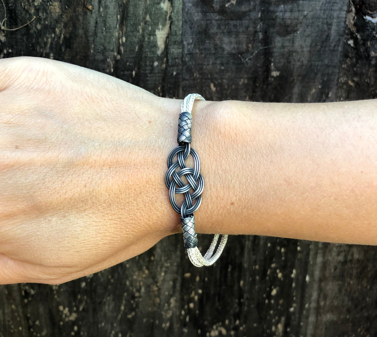 Kazaziye Silver Braided Bracelet: Handmade Woven Design