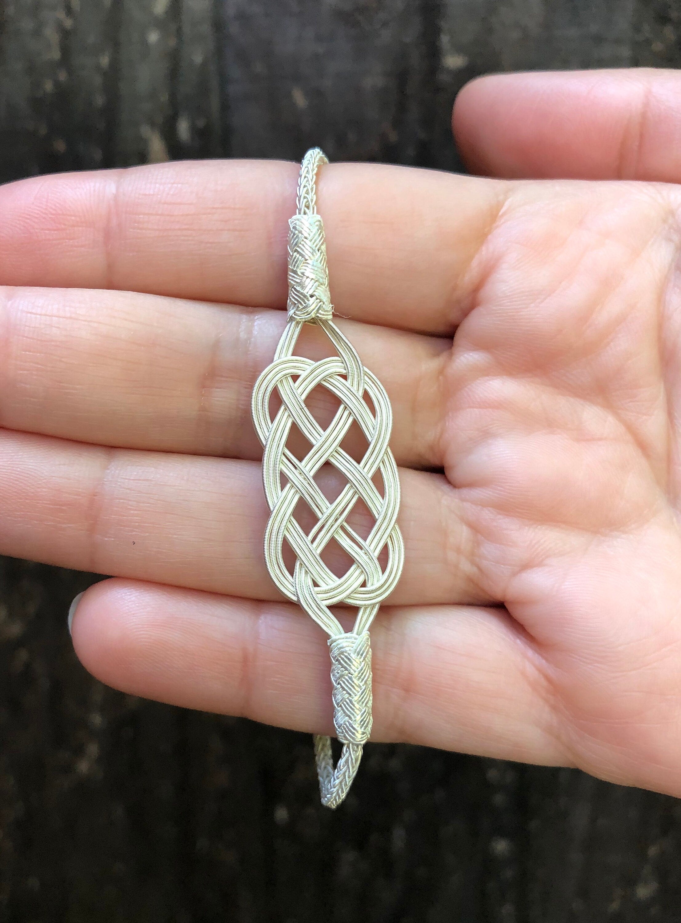 Intricate Celtic Knot Handmade Braided Bracelet