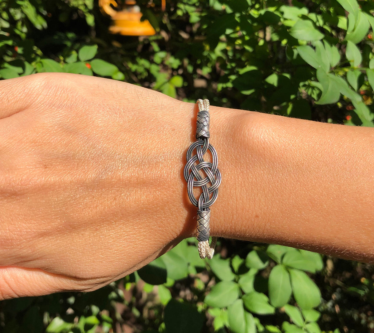Kazaziye Silver Braided Bracelet: Handmade Woven Design