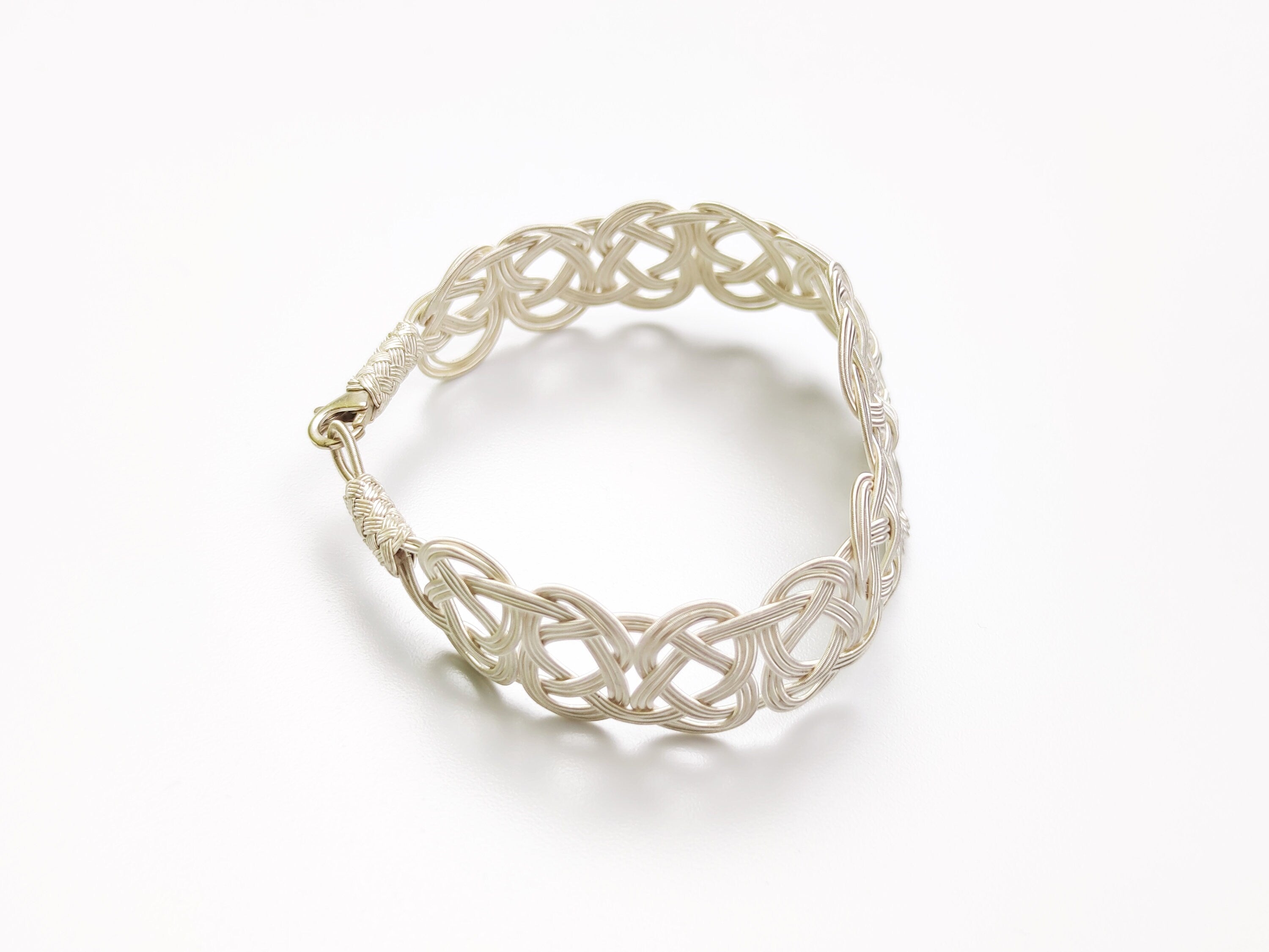 Intricate Sterling Silver Braided Headband - Handcrafted Knot Design