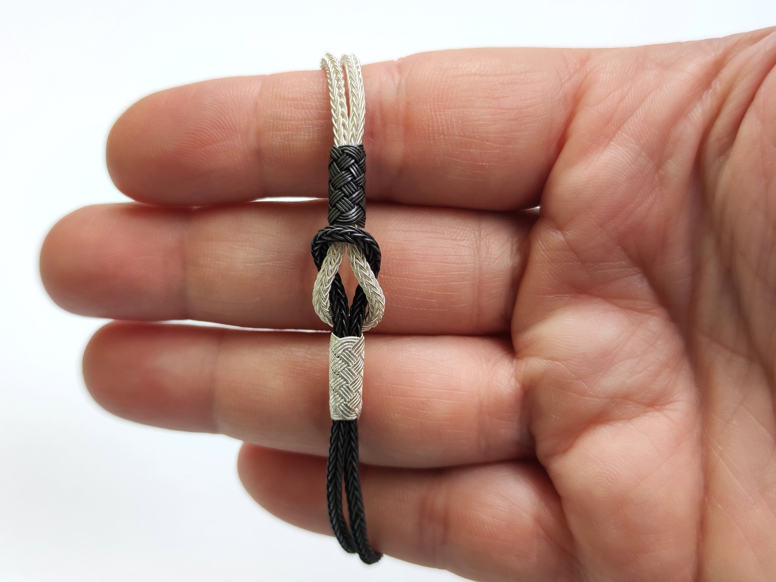 Handmade Silver Woven Bracelet