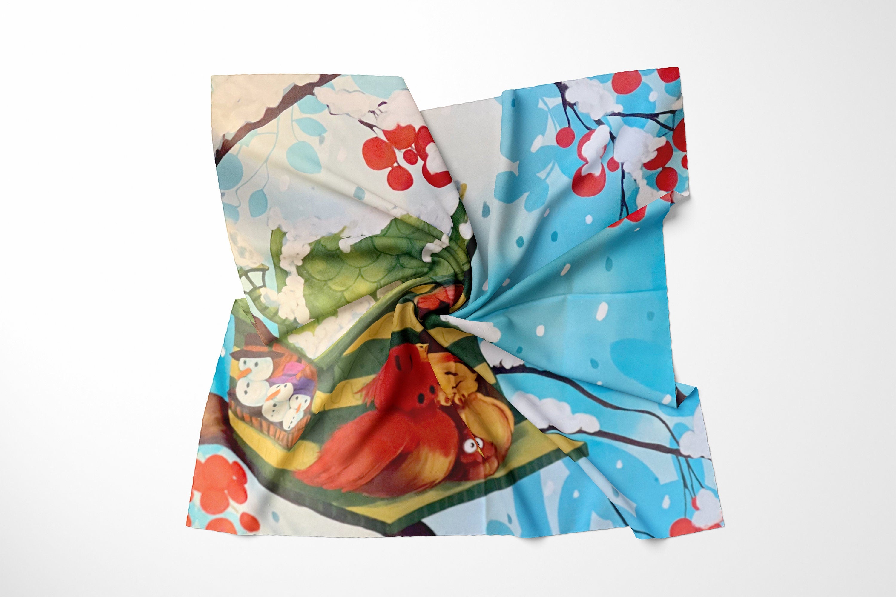 Get yourself a beautiful hand-painted animal pattern satin scarf as a birthday gift or special design for any occasion. You will love its unique and stylish design.