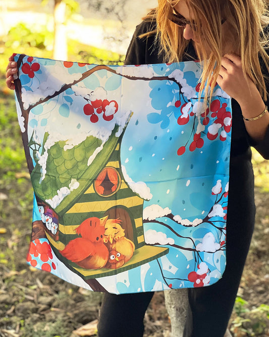 Bandana scarves are a versatile and comfortable way to keep you cool and stylish at the same time. Our assorted animal pattern satin bandanas are a great way to add some fun and spice to your wardrobe.