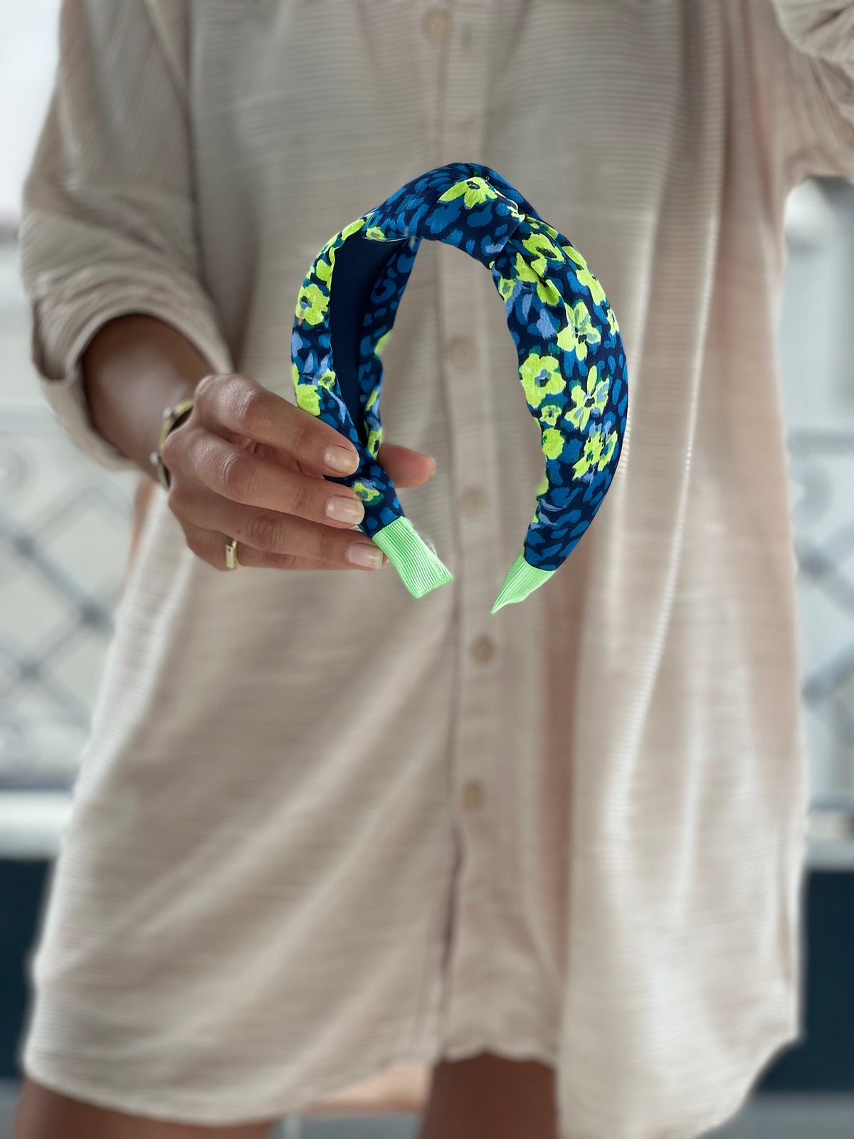 A women's Headband in a bright and cheerful color scheme, perfect for any occasion.