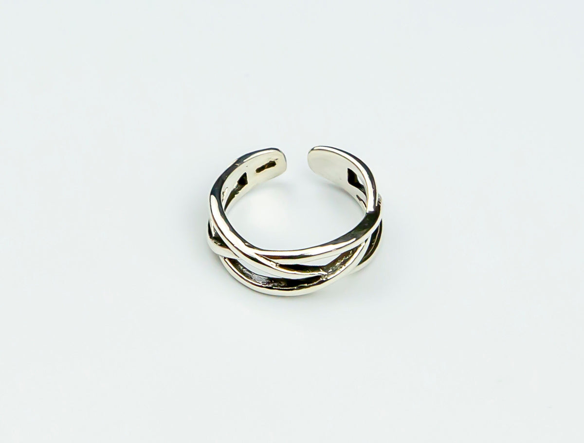 Chunky Sterling Silver Ring for Women - Adjustable Boho Thumb Ring | Minimalist Statement Jewelry | Perfect Christmas Gift