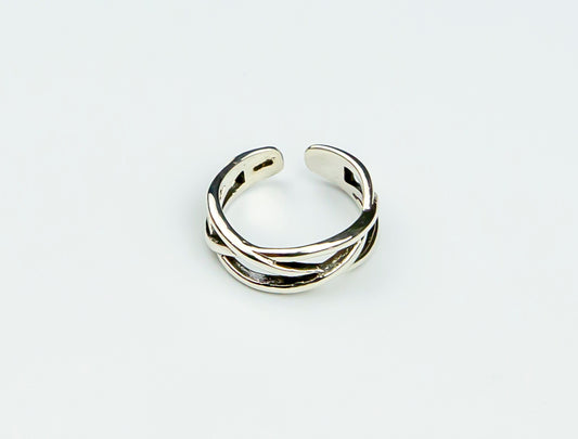 Chunky Sterling Silver Ring for Women - Adjustable Boho Thumb Ring | Minimalist Statement Jewelry | Perfect Christmas Gift