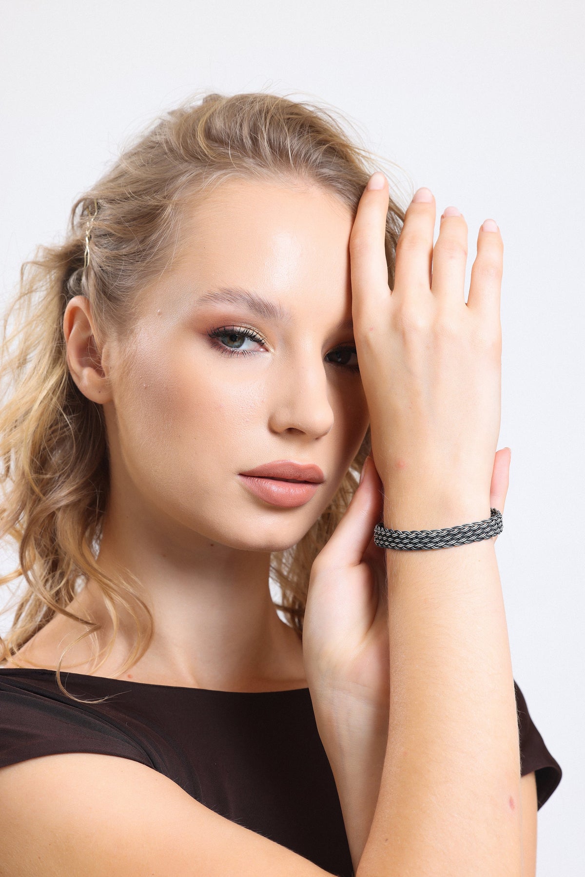 Beautiful Sterling Silver Chain Bracelet, WEAVED HANDMADE BRACELET, Man Bracelet, Unisex Bracelet, Unique Gift for Boyfriend available at Moyoni Design