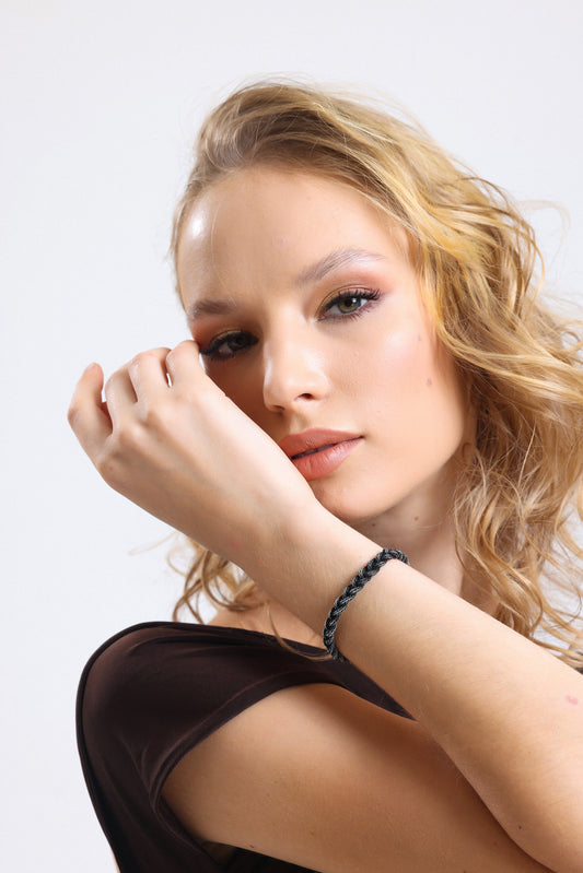 Unique %100 SILVER BOHO HANDMADE BRACELET, Mens Silver Bracelet, Specail Design For Fathers available at Moyoni Design