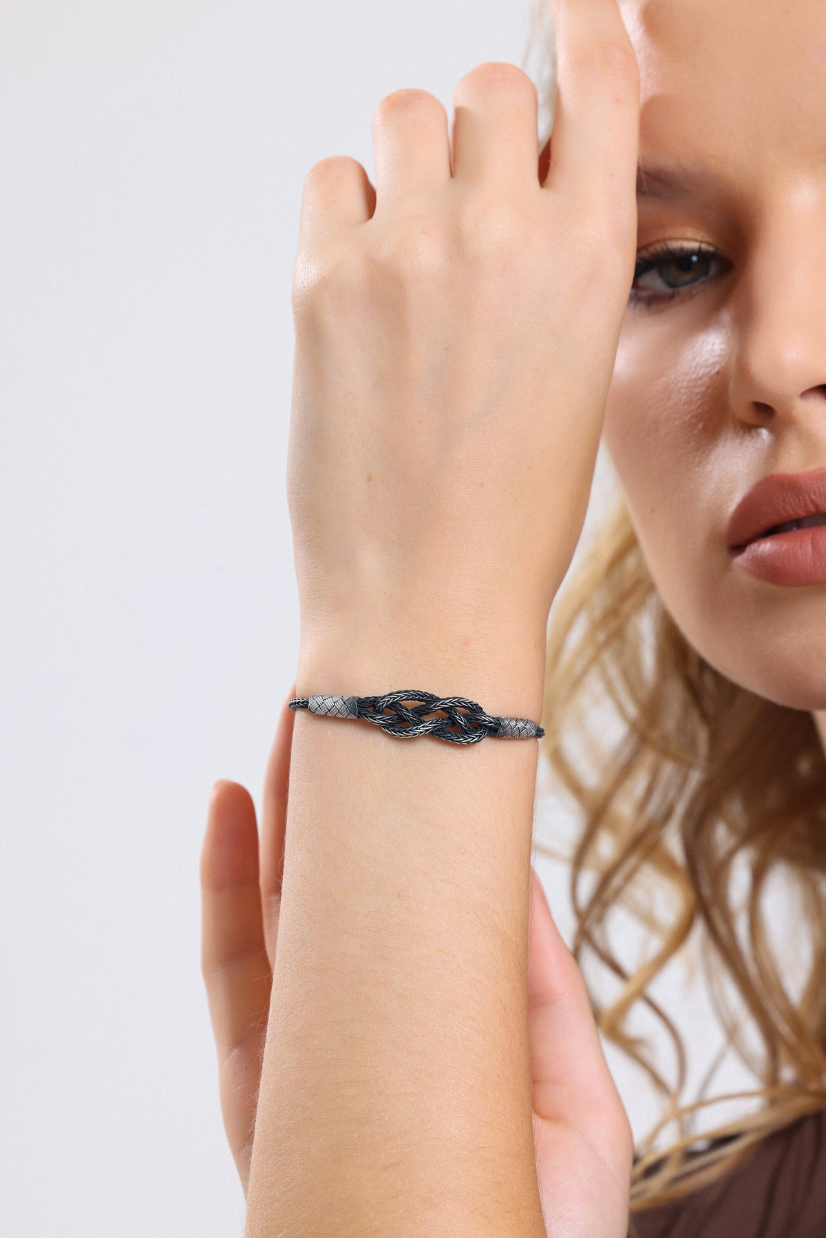 Sterling Silver Braided Infinity Knot Bracelet