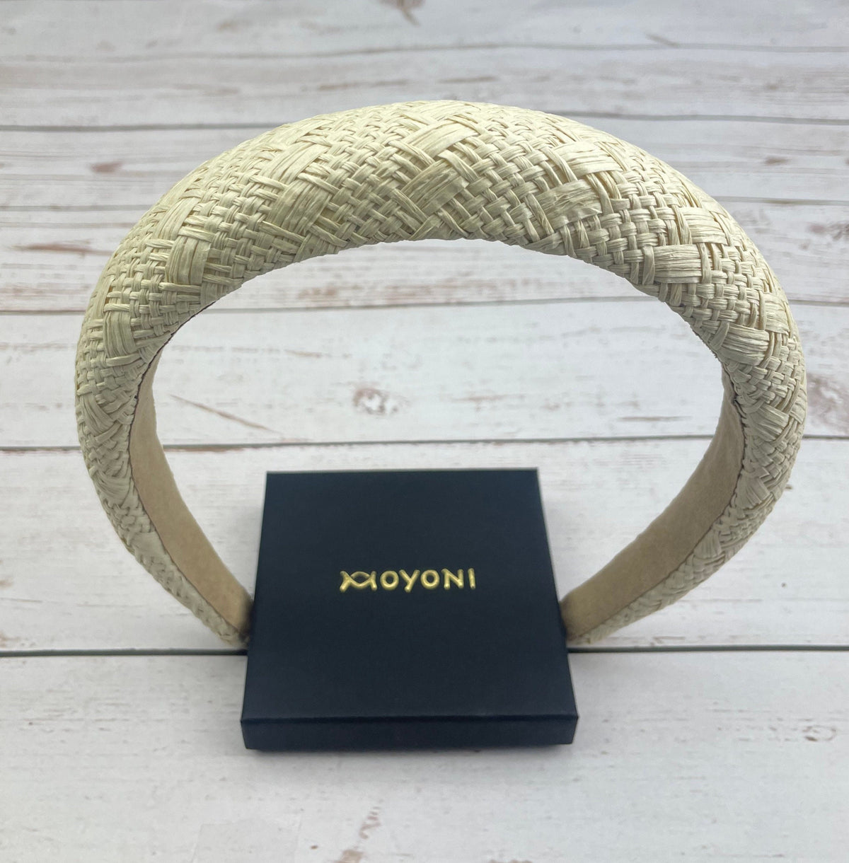 Cream Color Straw Padded Headband, Headbands for Women, Bohemian headband, Wide Headband, Light Beige Raffia Padded Hairband, Straw Headband