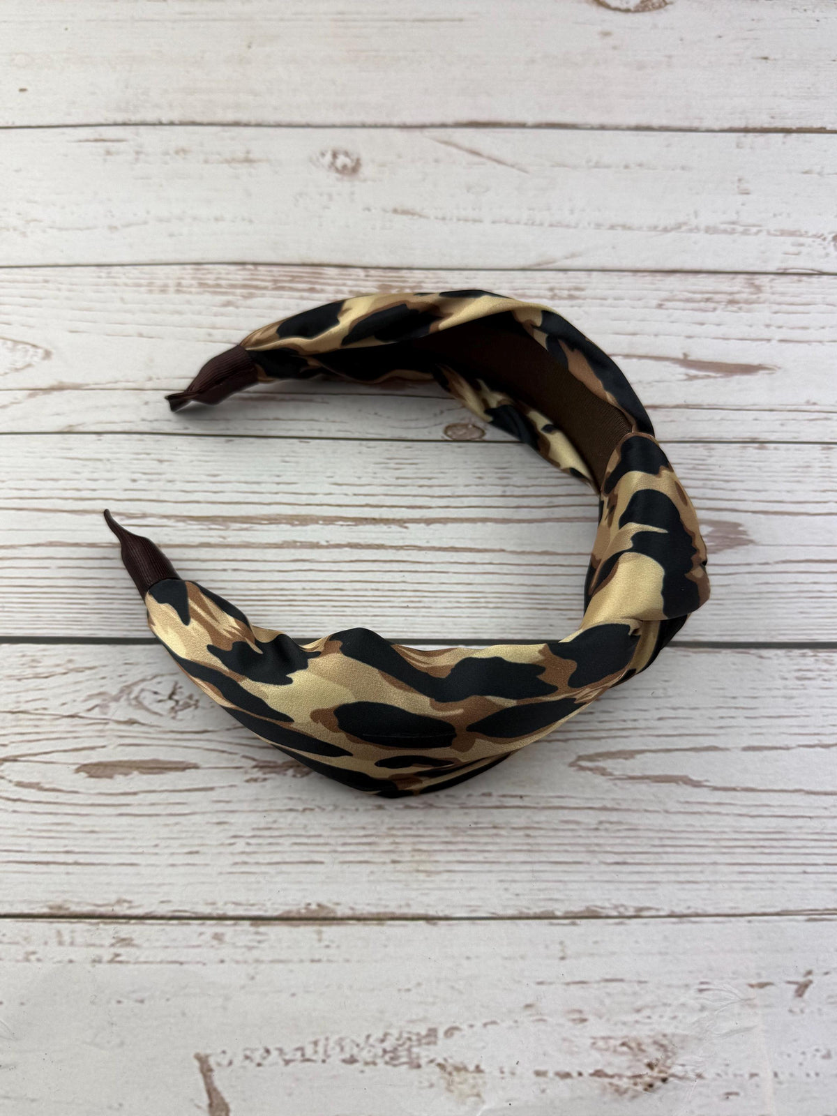 Leopard Print Padded Headband: Soft Cotton Hair Accessory
