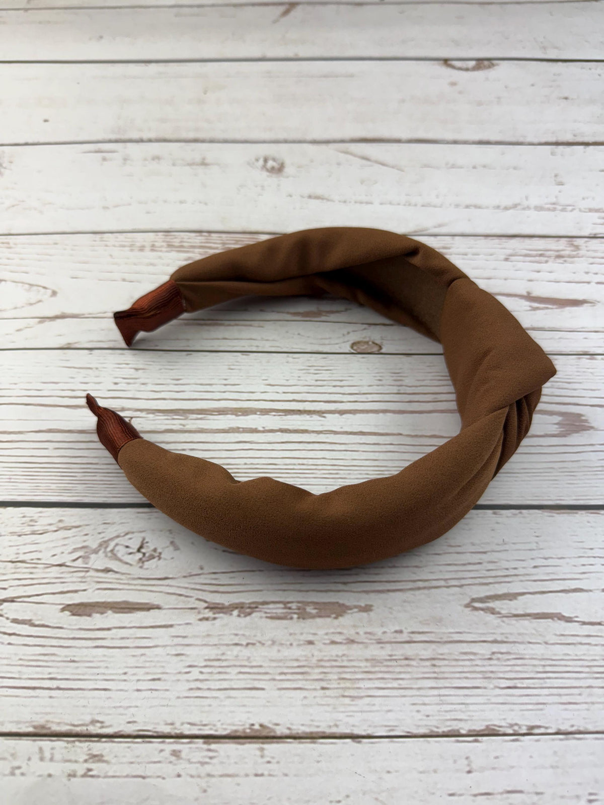 Brown Knot Headband for Women, Padded Wide Headband, Chocolate Brown Hairband, Soft Fabric Hair Accessory, Everyday Headband Gift