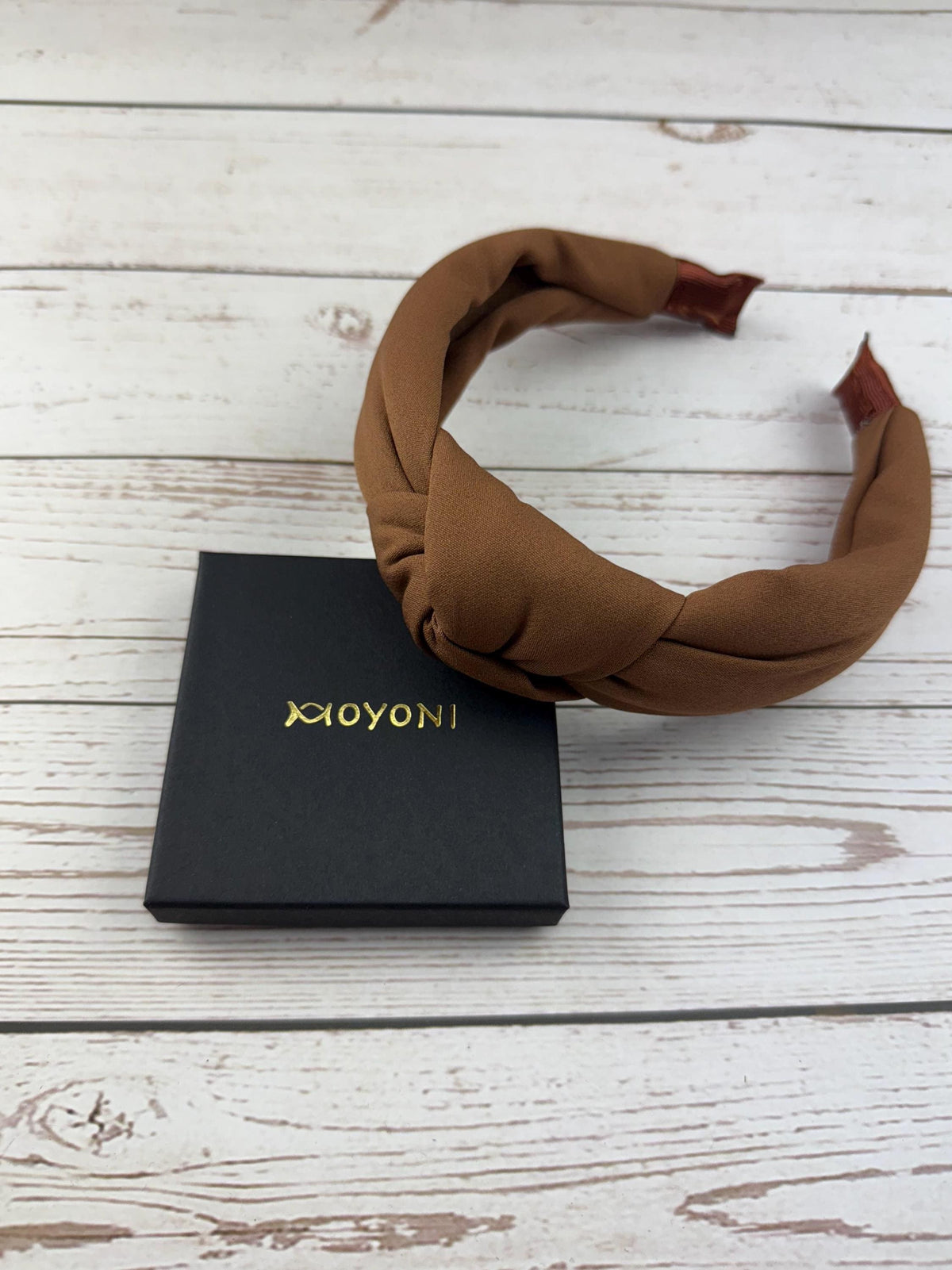 Brown Knot Headband for Women, Padded Wide Headband, Chocolate Brown Hairband, Soft Fabric Hair Accessory, Everyday Headband Gift